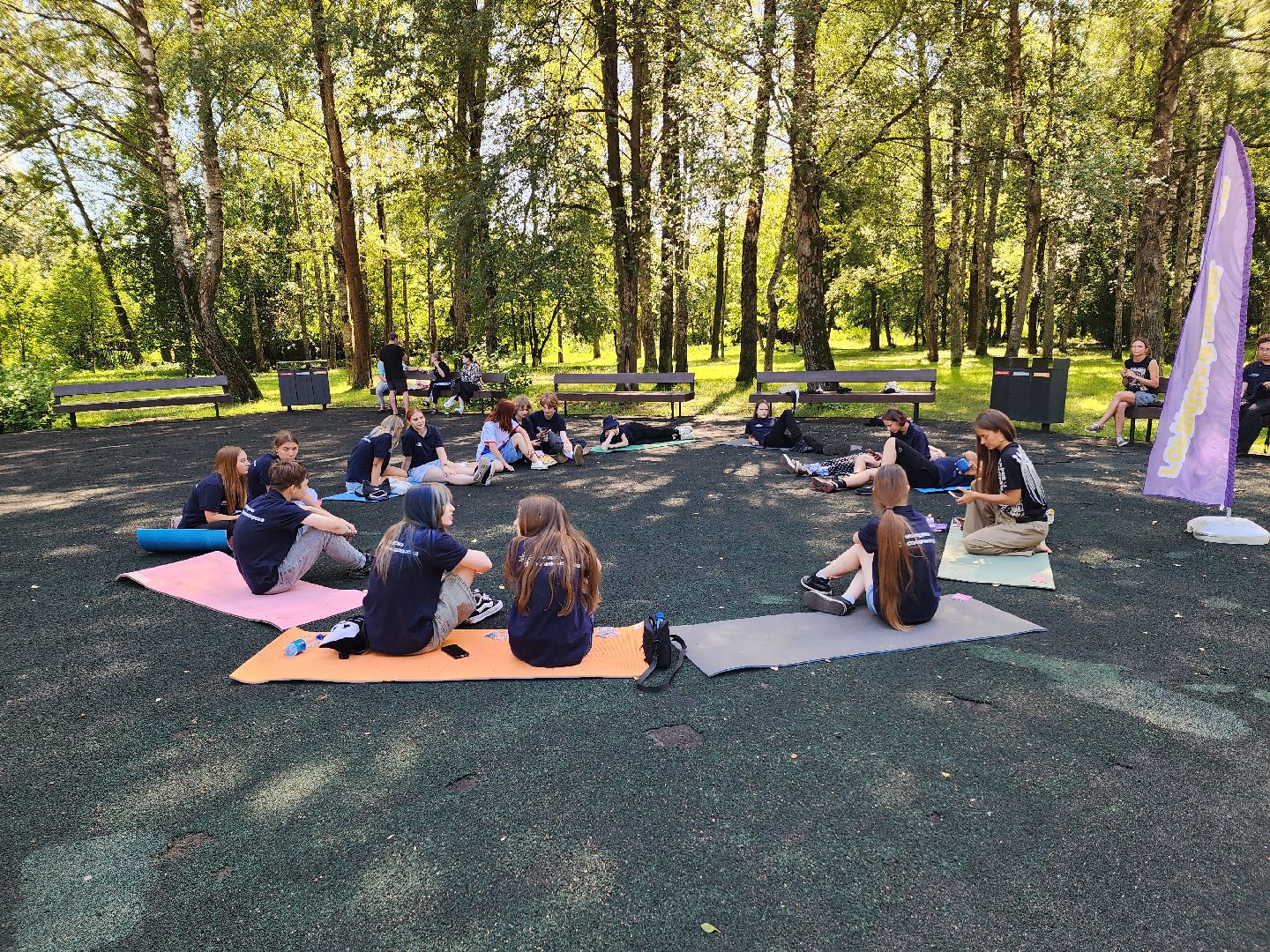 солнечногорск, лето , йога , молодежь ,