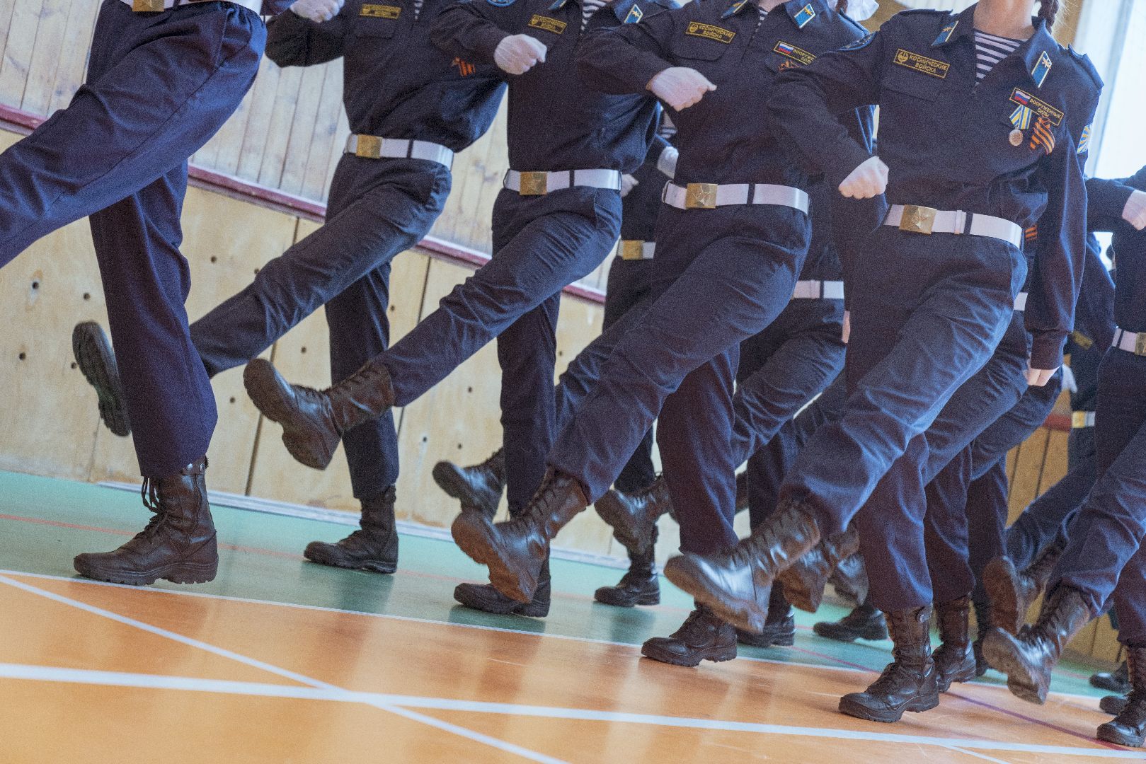 Смотр строя и песни, школа, Домодедово