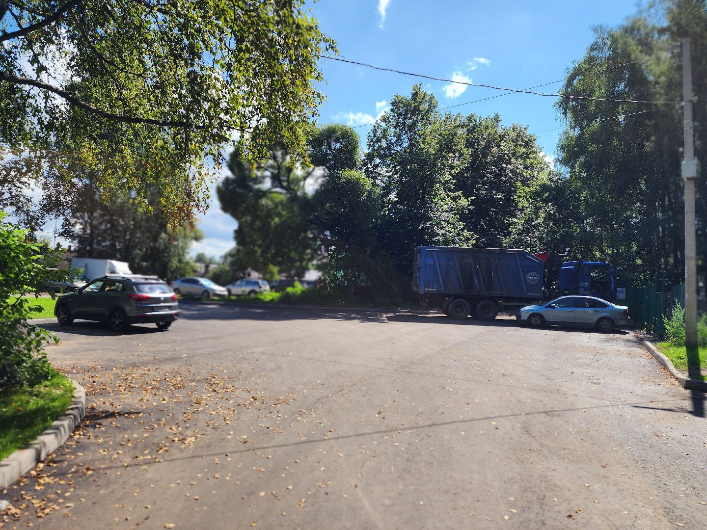 королёв, новый асфальт на улице Толстого,  администрация округа,