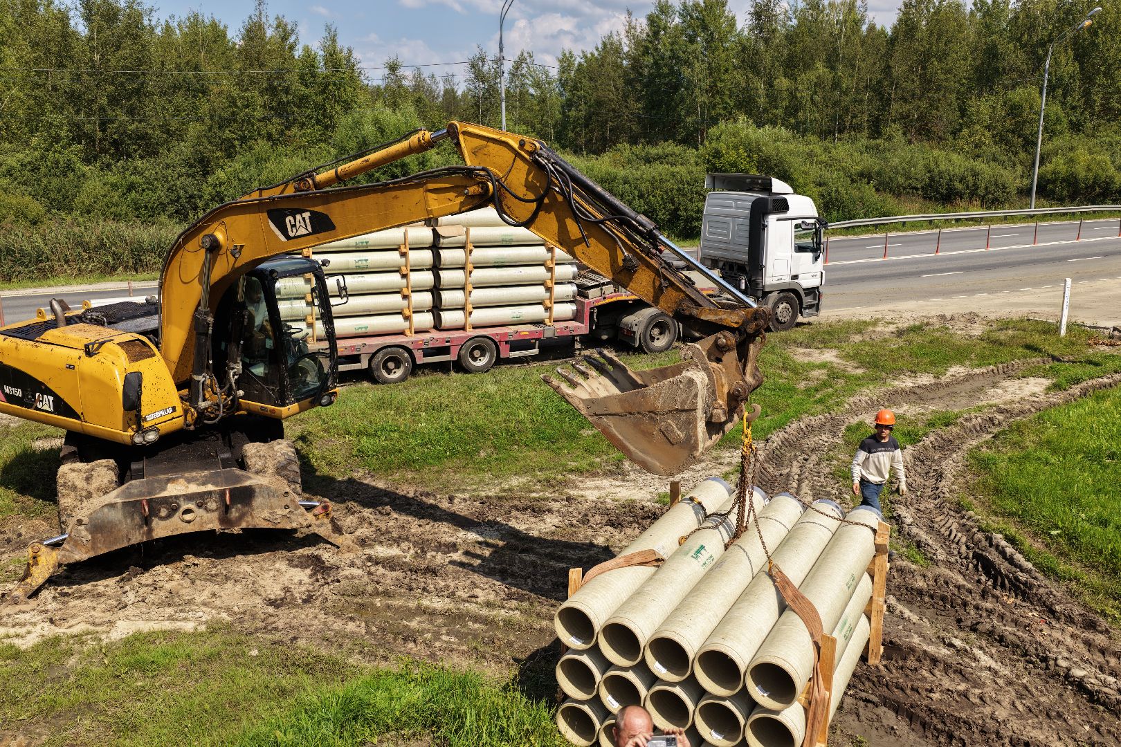видео с коптера, ремонт коллектора,