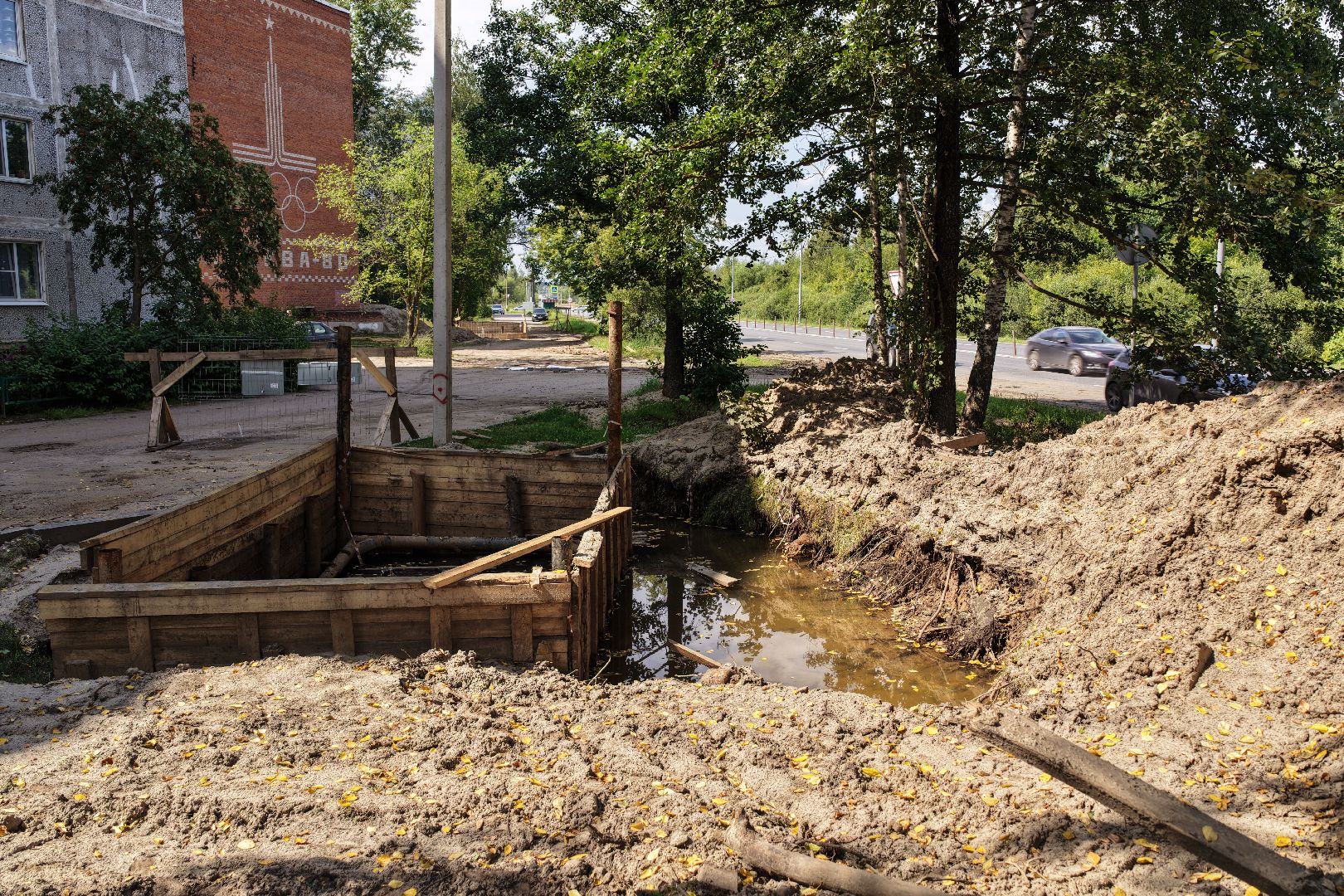 видео с коптера, ремонт коллектора,