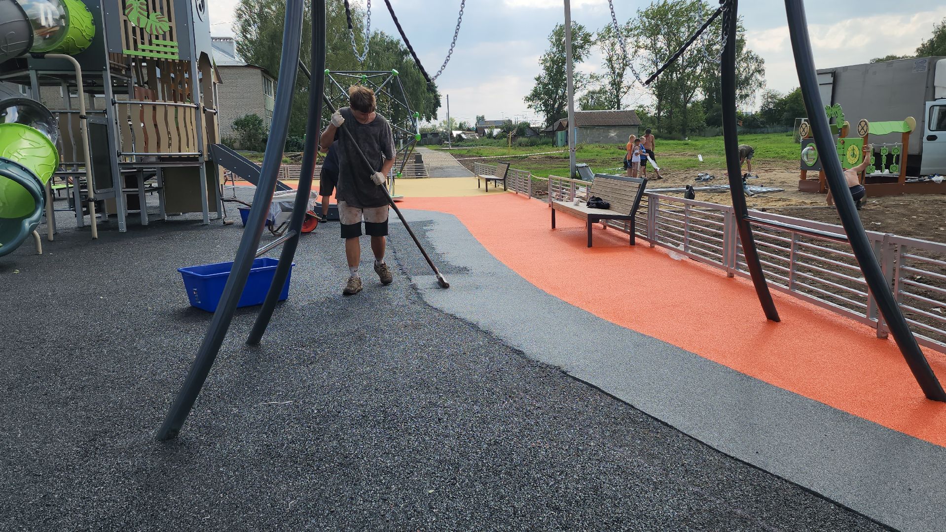 луховицы, губернаторская детская площадка, орешково, благоустройство,