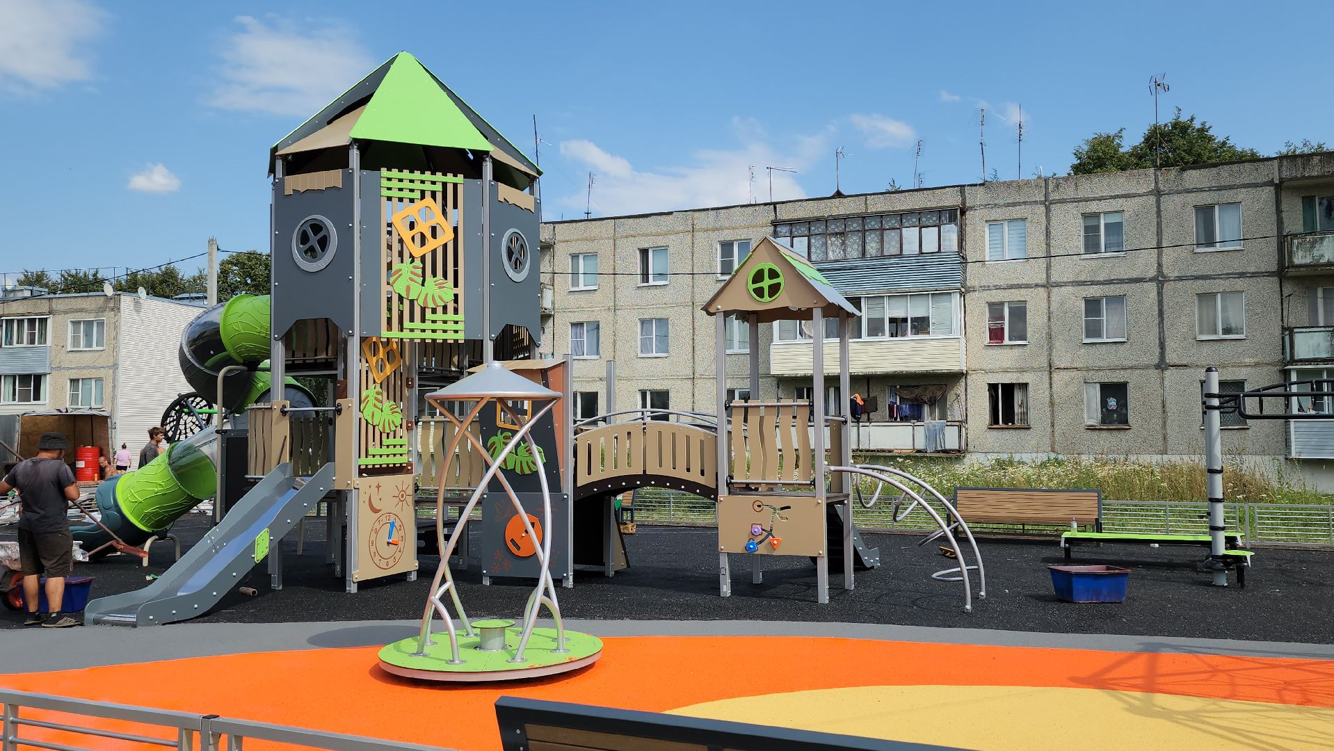 луховицы, губернаторская детская площадка, орешково, благоустройство,