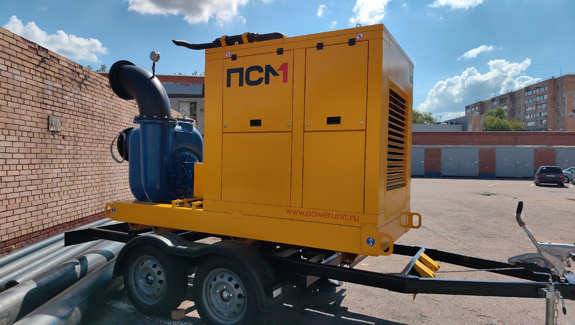 мотопомпа, водоканал, парк, канализация, стоки,