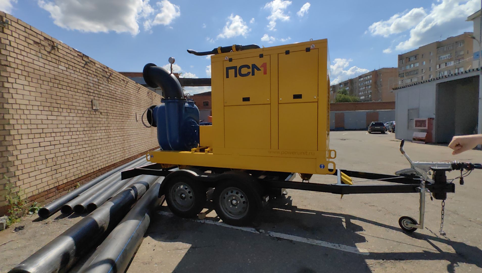 мотопомпа, водоканал, парк, канализация, стоки,