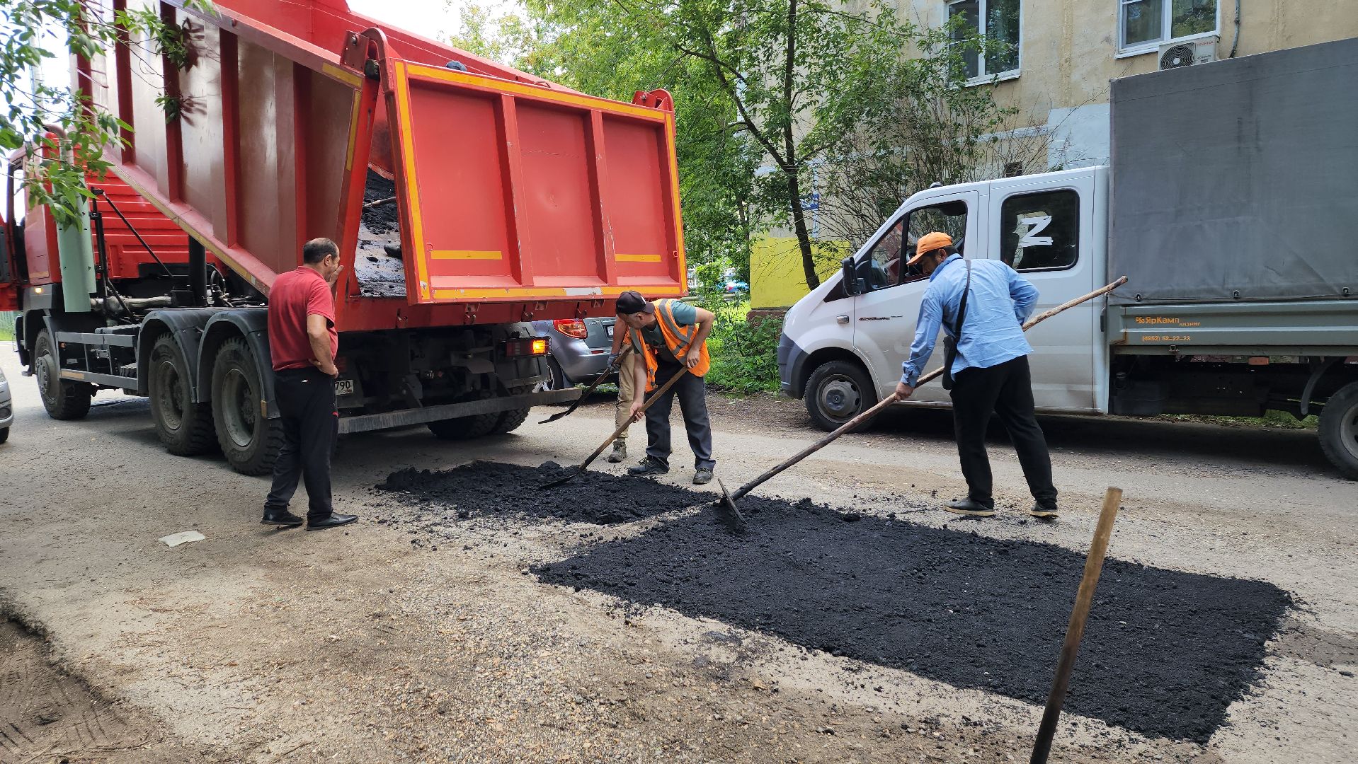 вертикалки, ивантеевка, проезд, ямочный ремонт, жители, ремонт асфальтового покрытия,благоустройство,