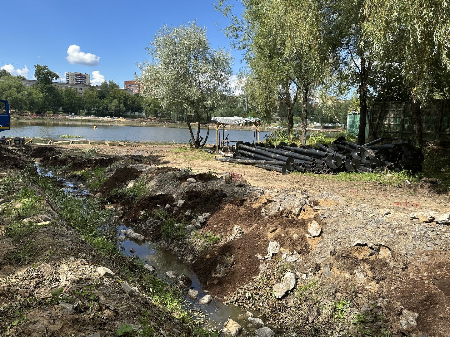 пушкино, пушкинский городской округ, травинское озеро, Травинская набережная, благоустройство,