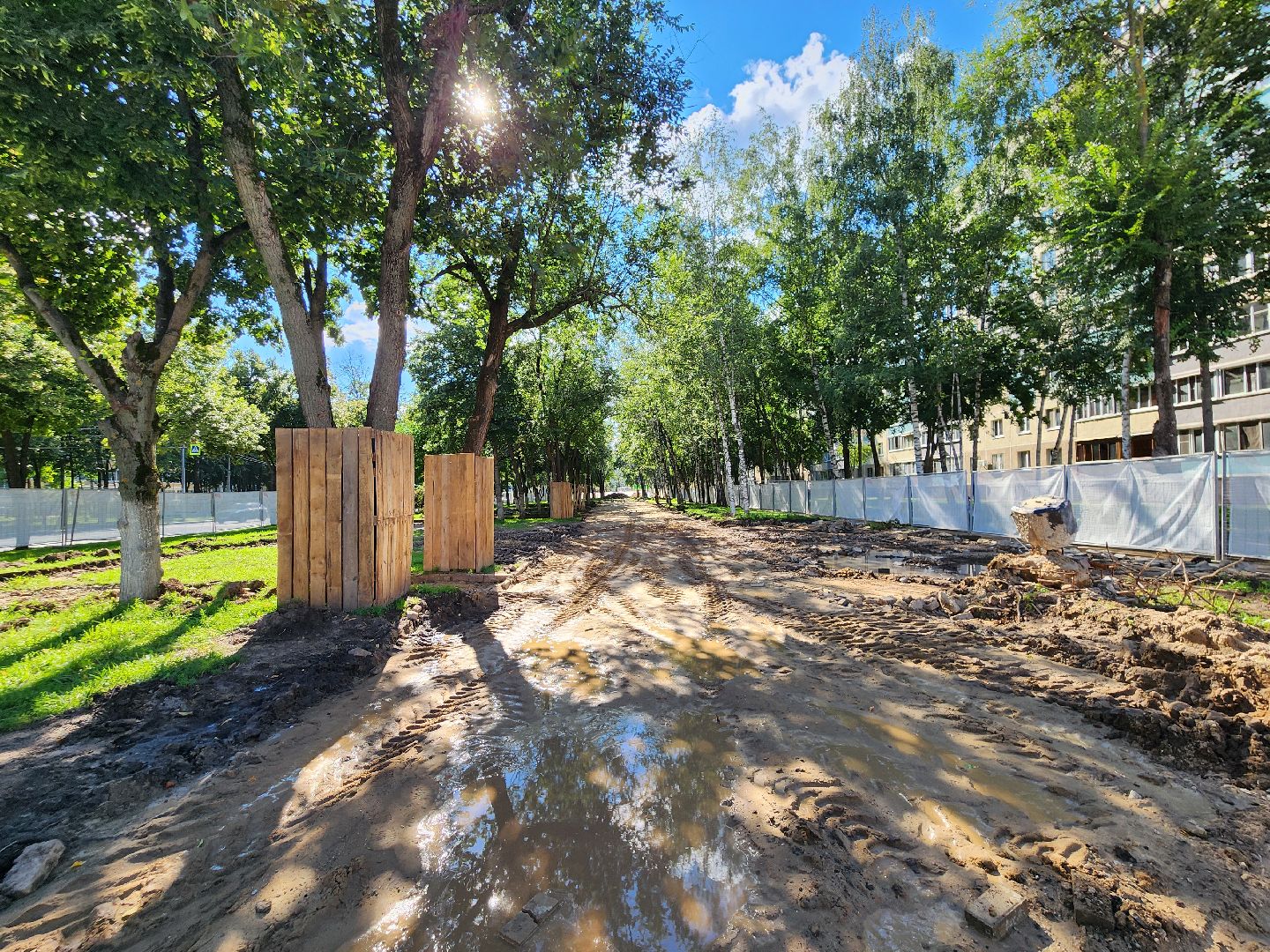 пушкино, пушкинский городской округ, Микрорайон Дзержинец, благоустройство,