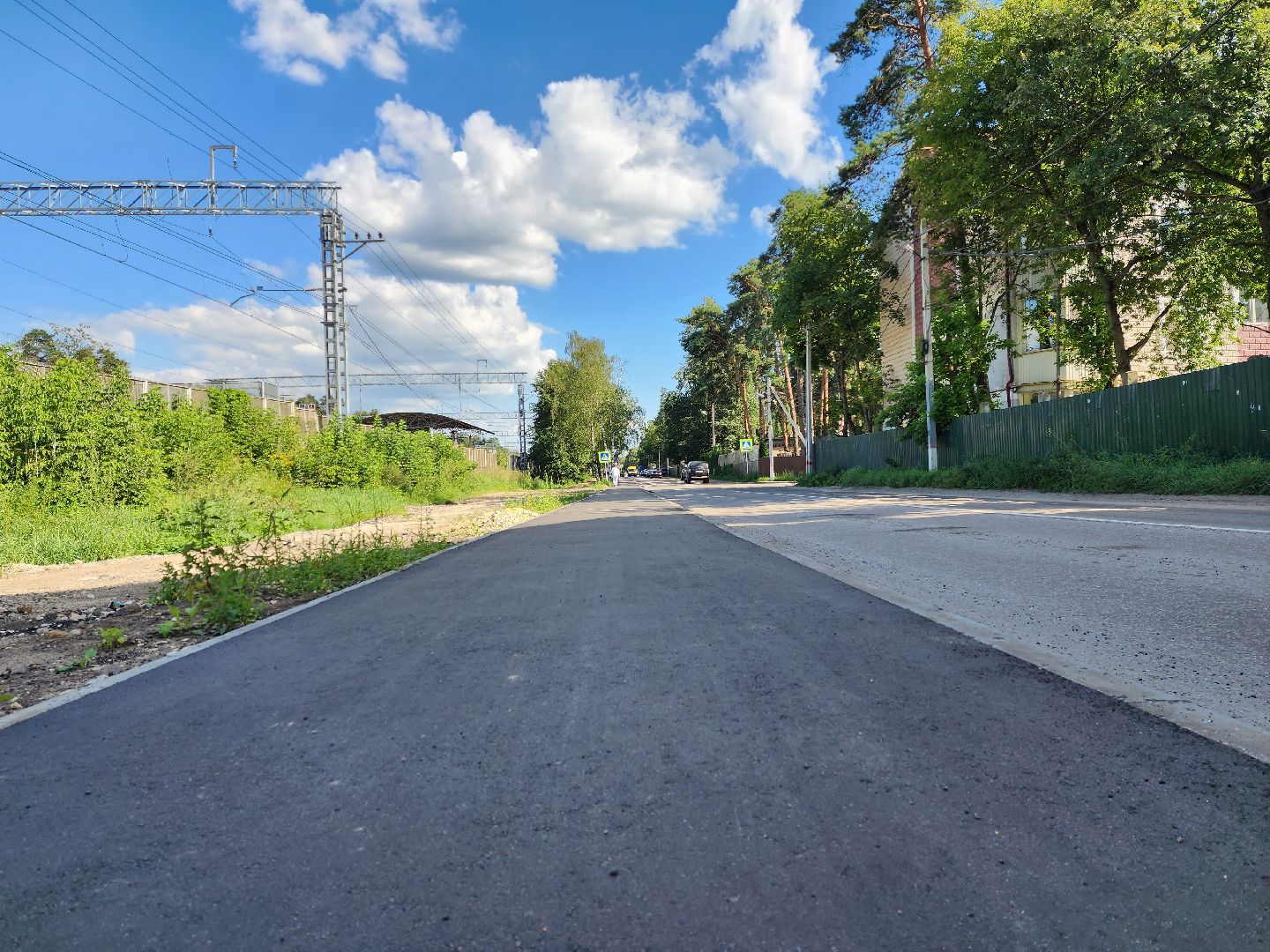 раменское, дороги, новый тротуар в поселке ильинский,