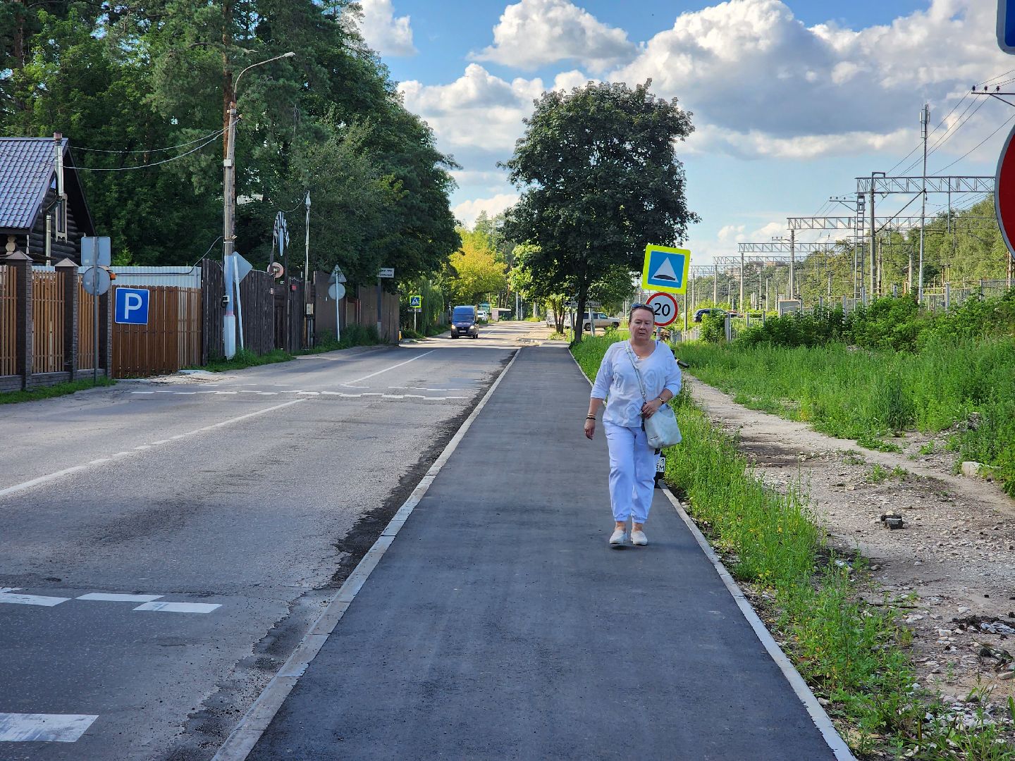 раменское, дороги, новый тротуар в поселке ильинский,