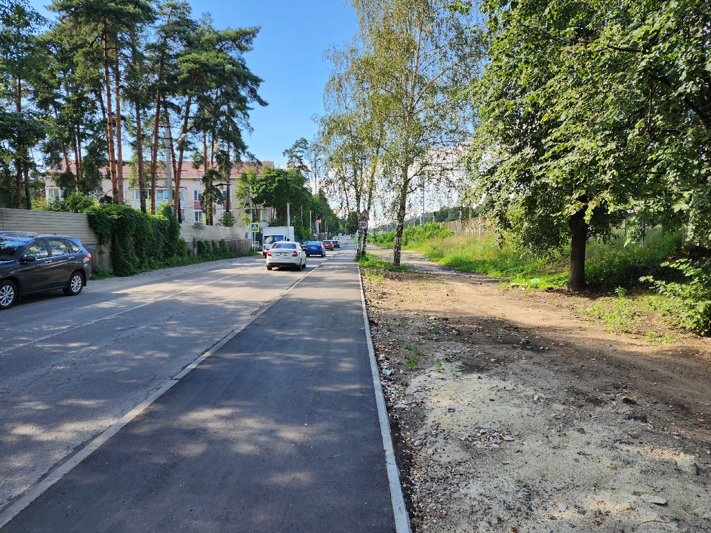 раменское, дороги, новый тротуар в поселке ильинский,