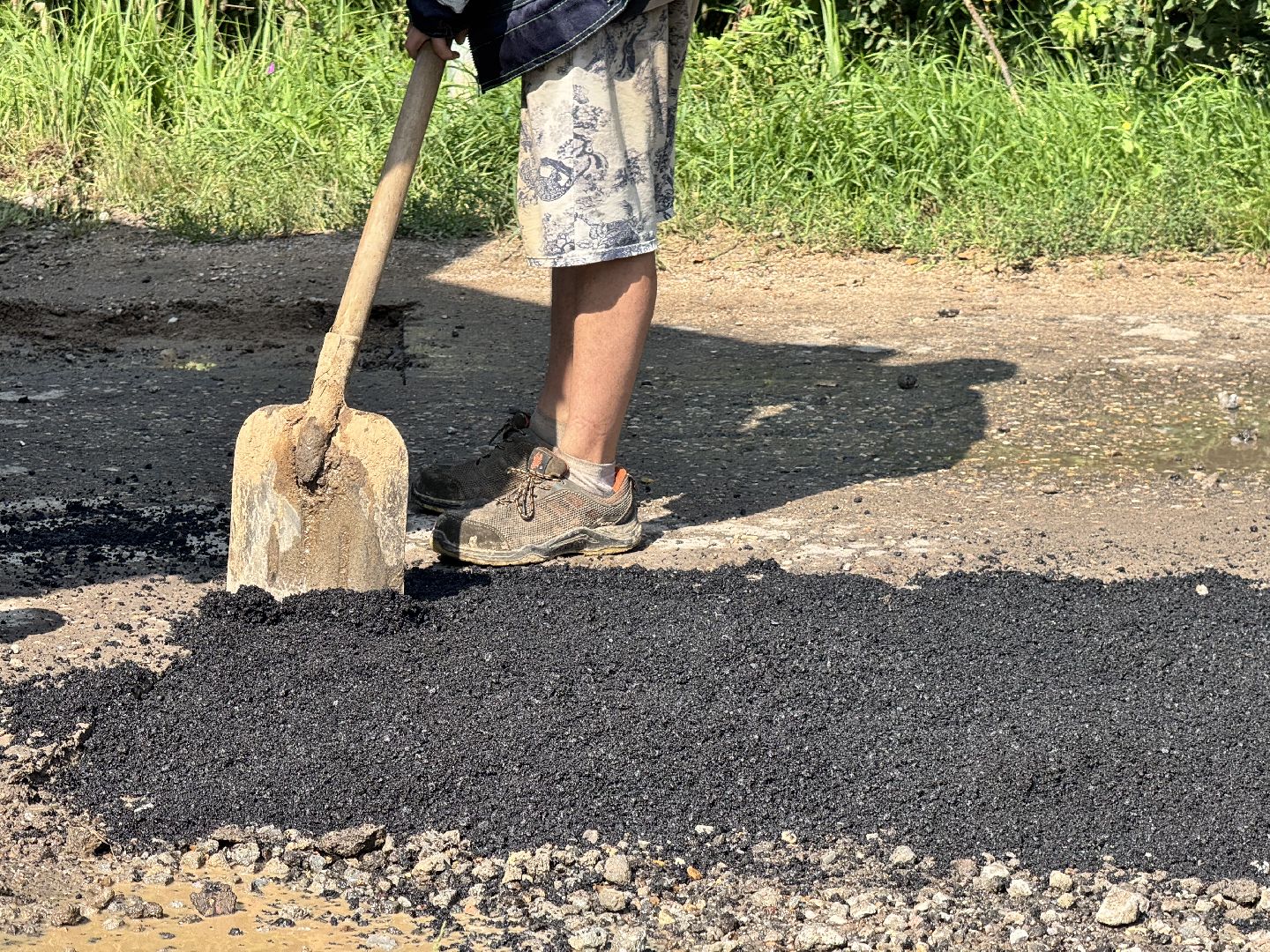шаховская, ямочный ремонт, ямочный ремонт дорог, горячий асфальт,