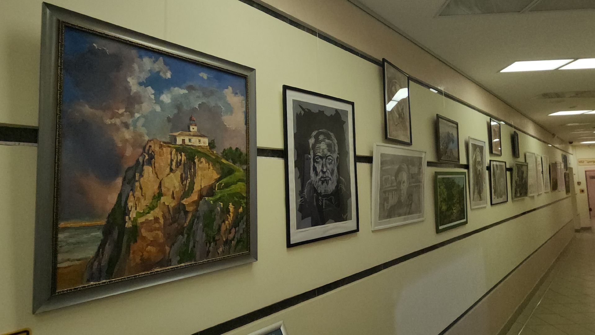 вертикалки, художественная выставка, пушкино, педагог-художник, живопись, графика, портрет, пейзаж, экспозиция,