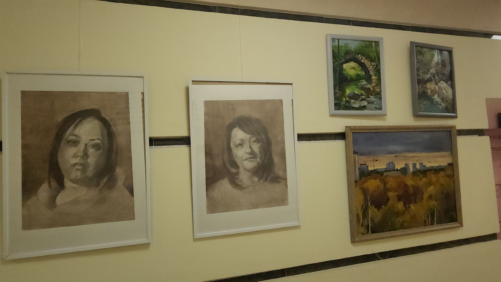вертикалки, художественная выставка, пушкино, педагог-художник, живопись, графика, портрет, пейзаж, экспозиция,