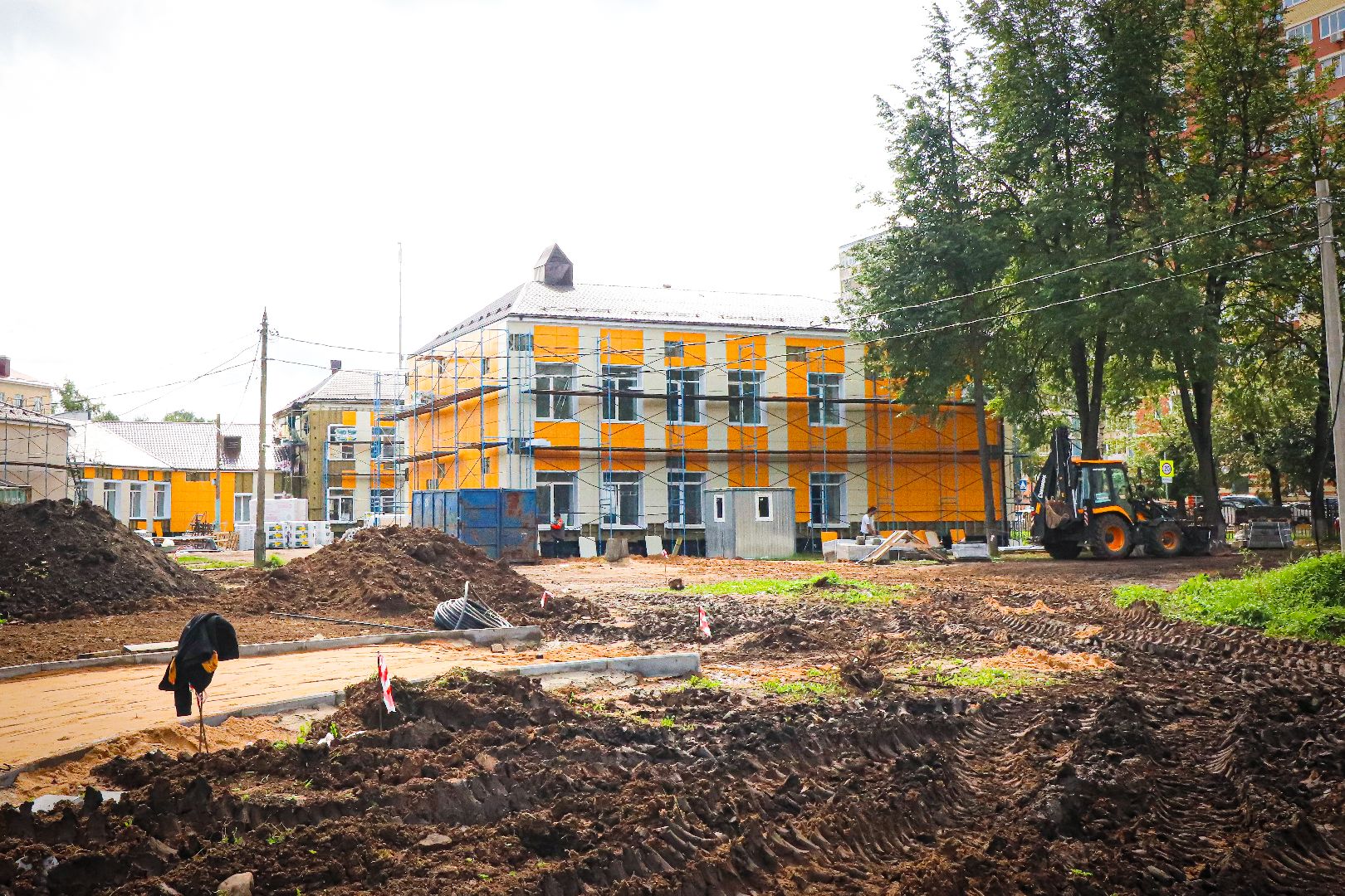 клин, общество, строительство, ремонт школы, подмосковье,