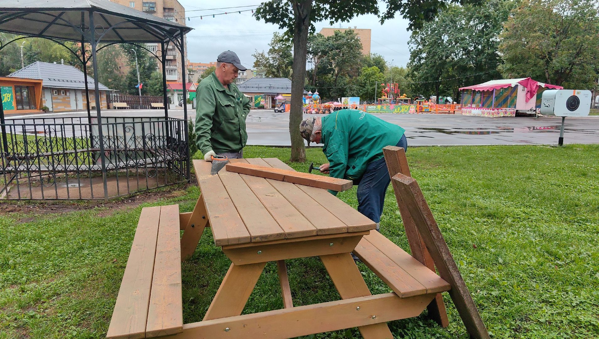 парк, благоустройство, дирекция парков, горки, игровые элементы, теннисный стол,