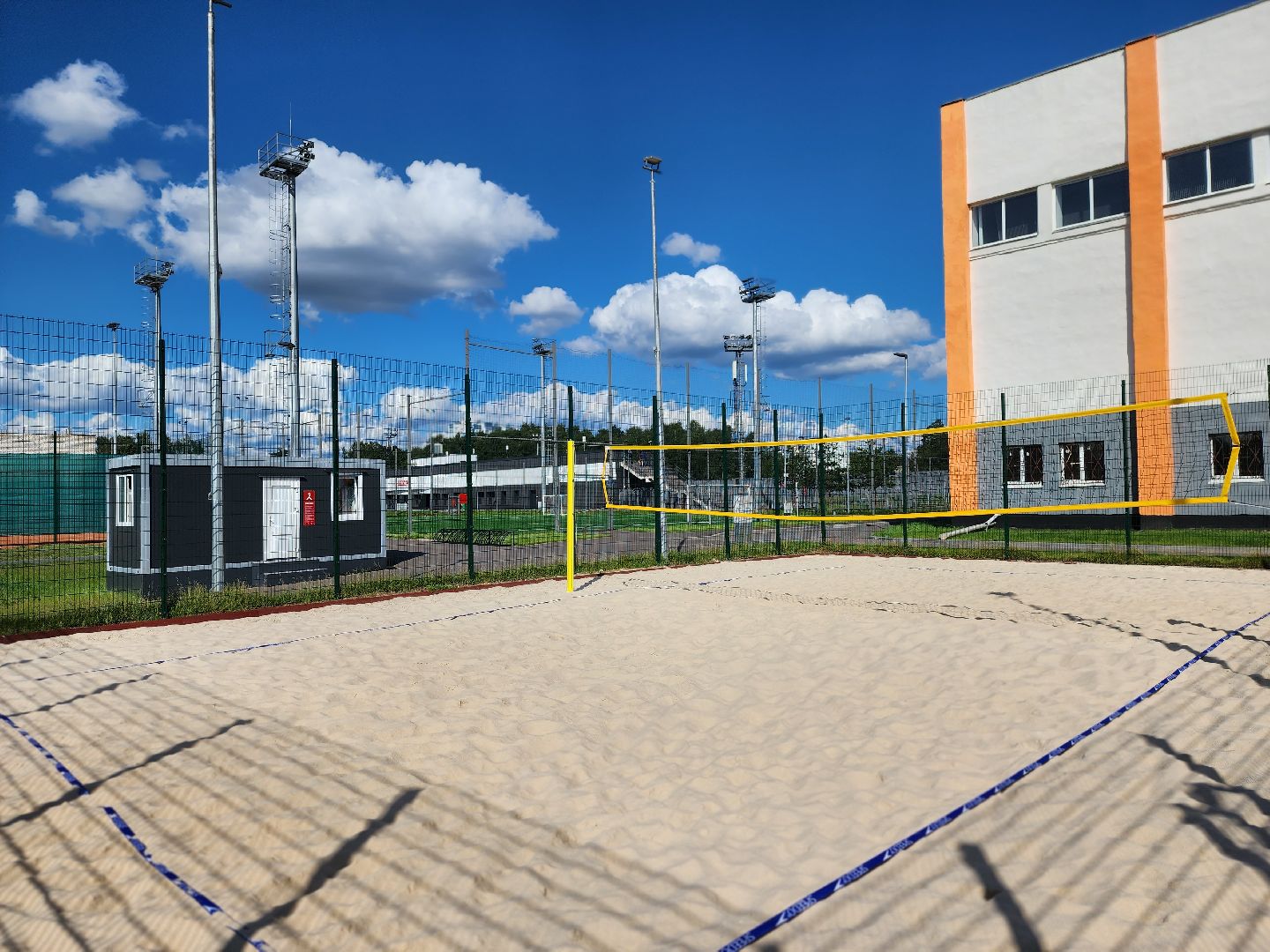 королёв, стадион чайка,  новые спортивные площадки на стадионе чайка,