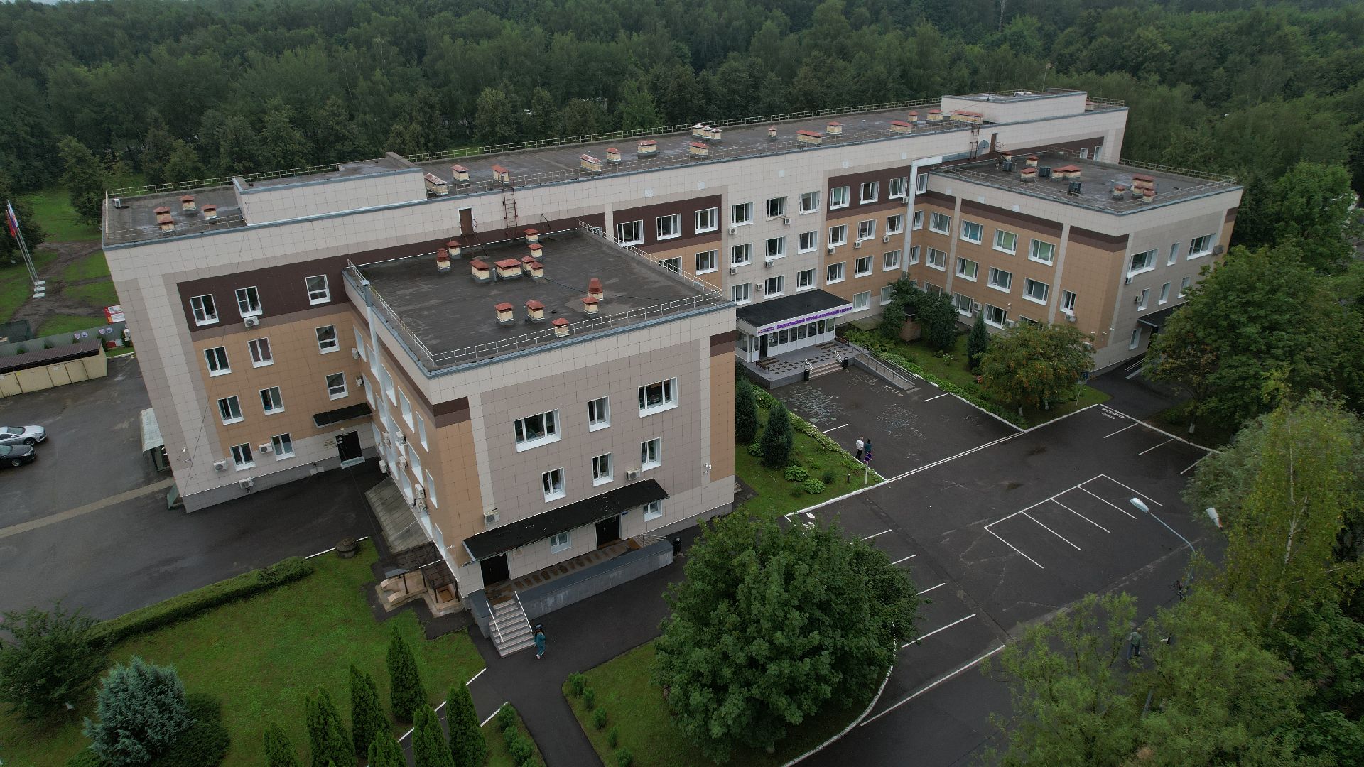 видео с коптера, перинатальный центр видное, новый корпус перинатального центра,