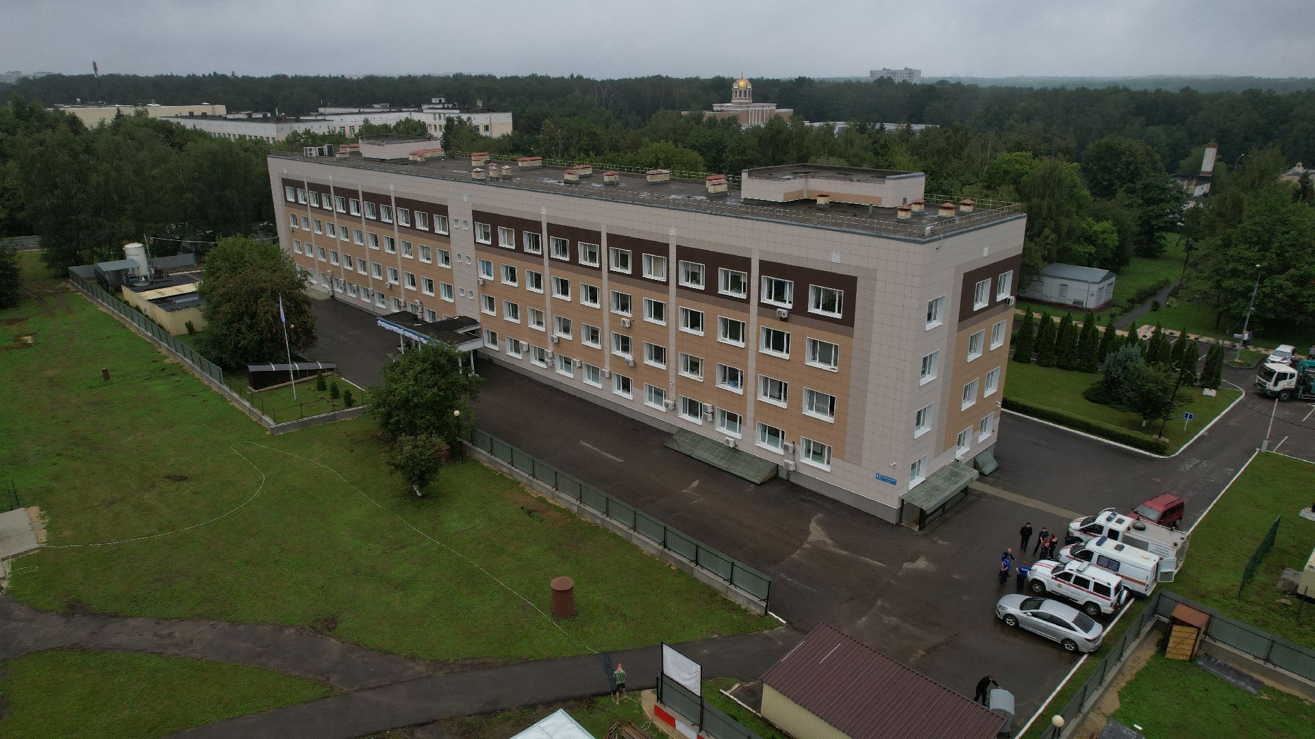 видео с коптера, перинатальный центр видное, новый корпус перинатального центра,