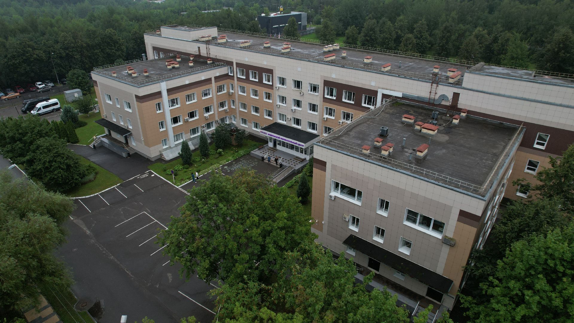 видео с коптера, перинатальный центр видное, новый корпус перинатального центра,