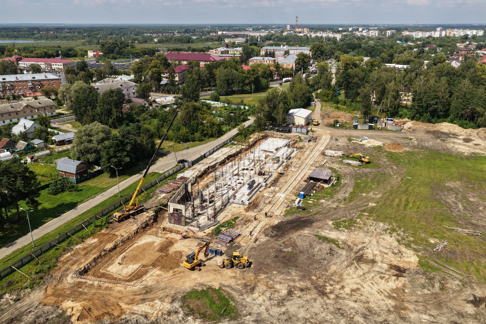 видео с коптера, стадион русич, реконструкция стадиона русич,