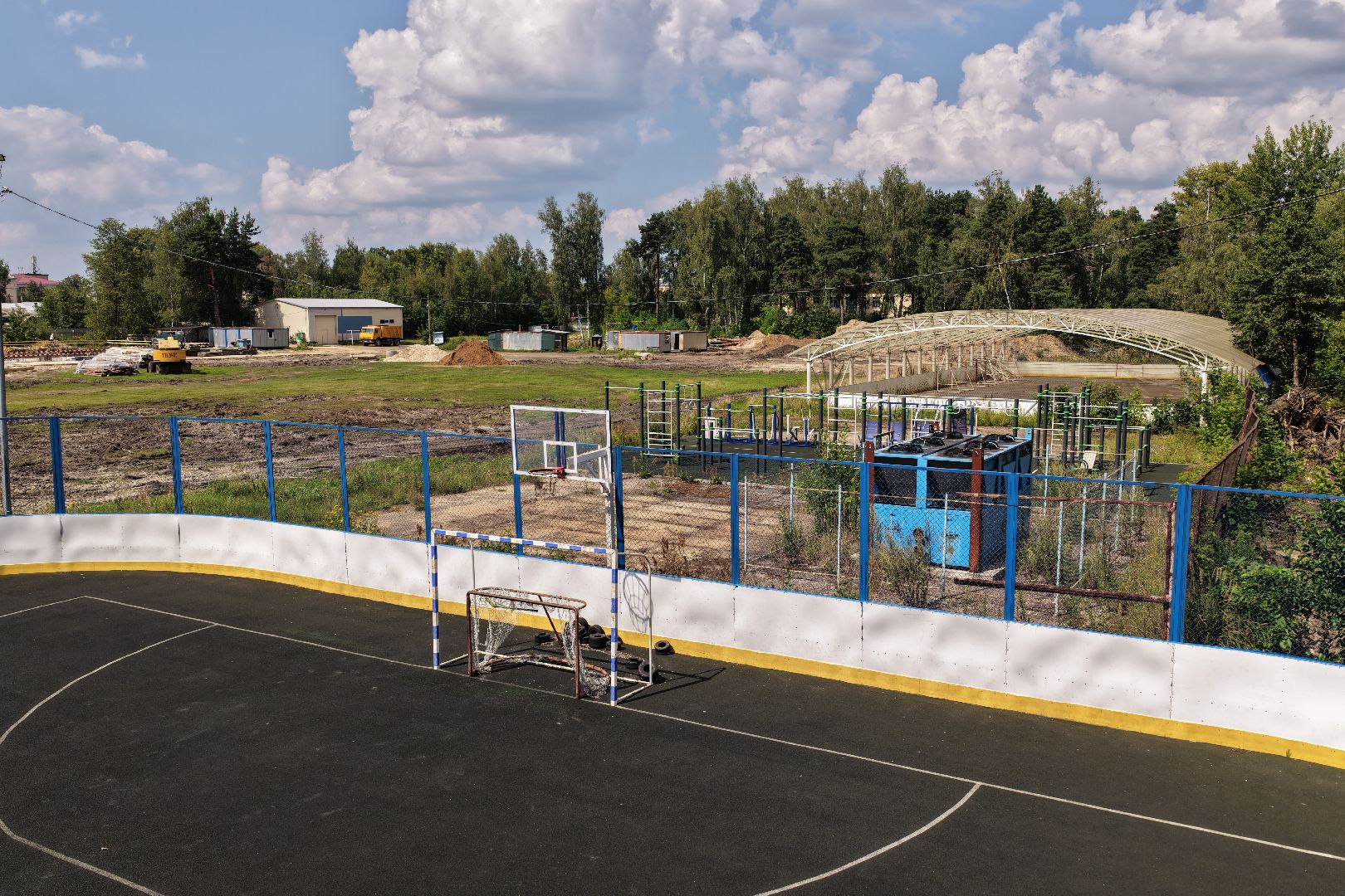 видео с коптера, стадион русич, реконструкция стадиона русич,