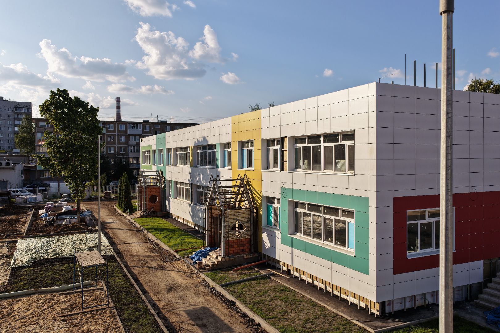 видео с коптера, детский сад 11, детский сад орехово-зуево,