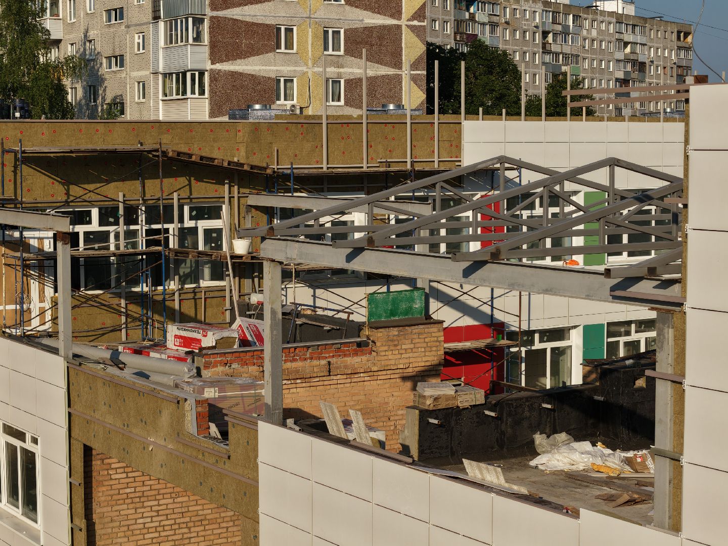 видео с коптера, детский сад 11, детский сад орехово-зуево,