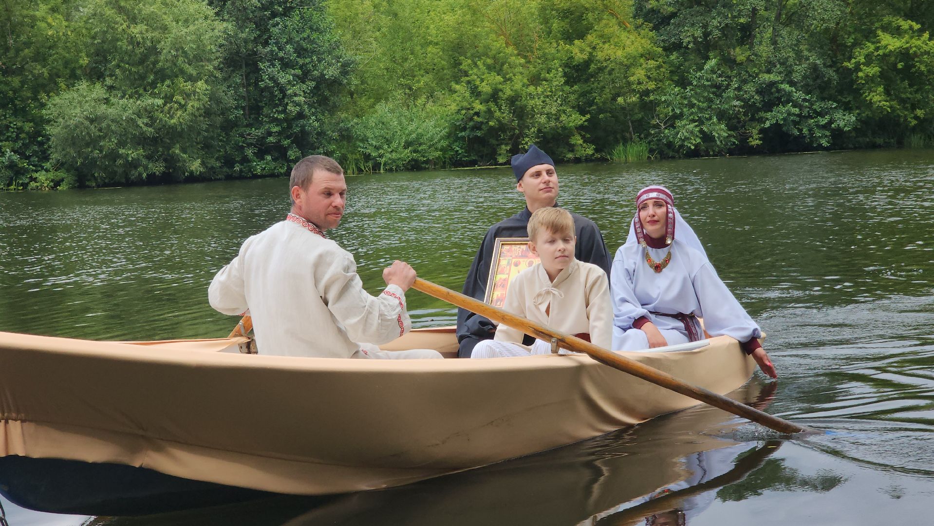 Зарайск, День города, Спектакль на воде,зарайску 879 лет,