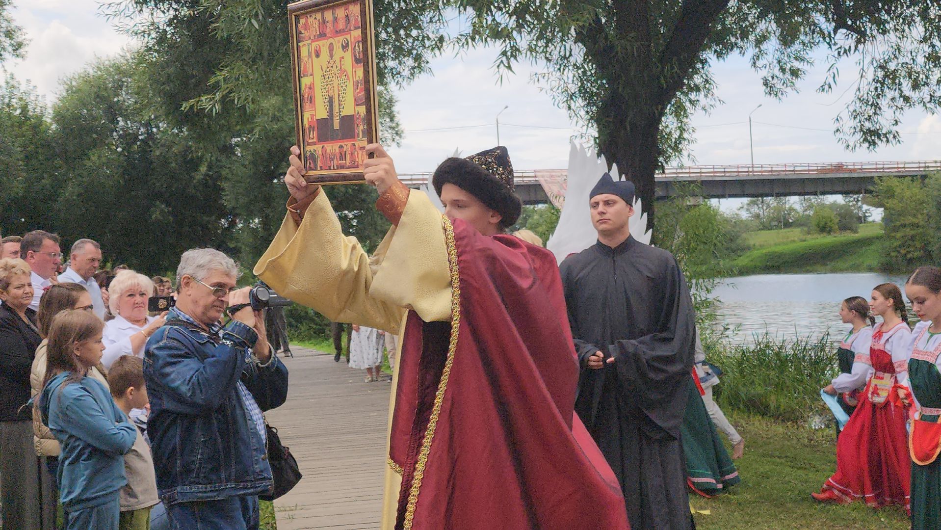 Зарайск, День города, Спектакль на воде,зарайску 879 лет,