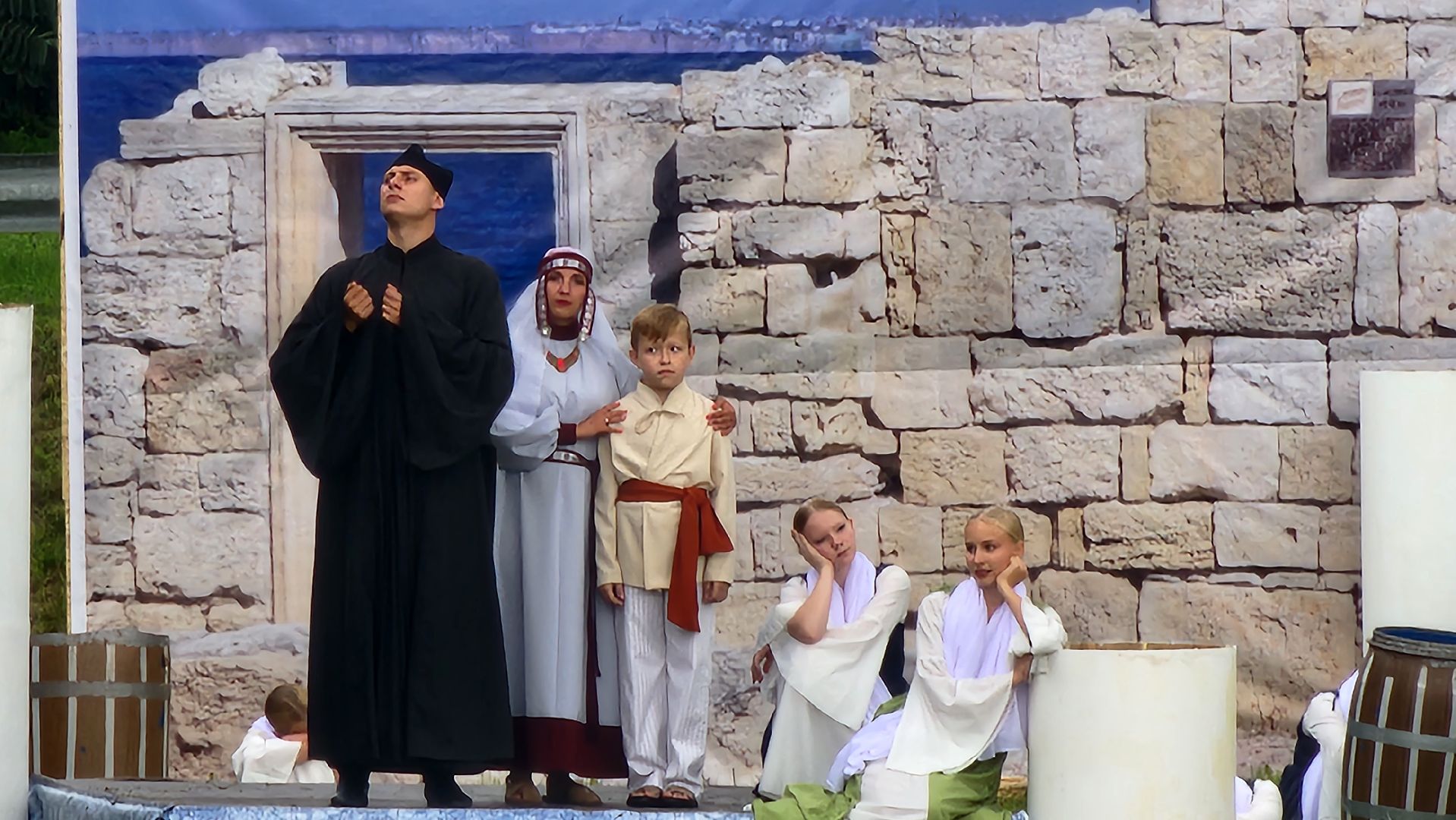 Зарайск, День города, Спектакль на воде,зарайску 879 лет,