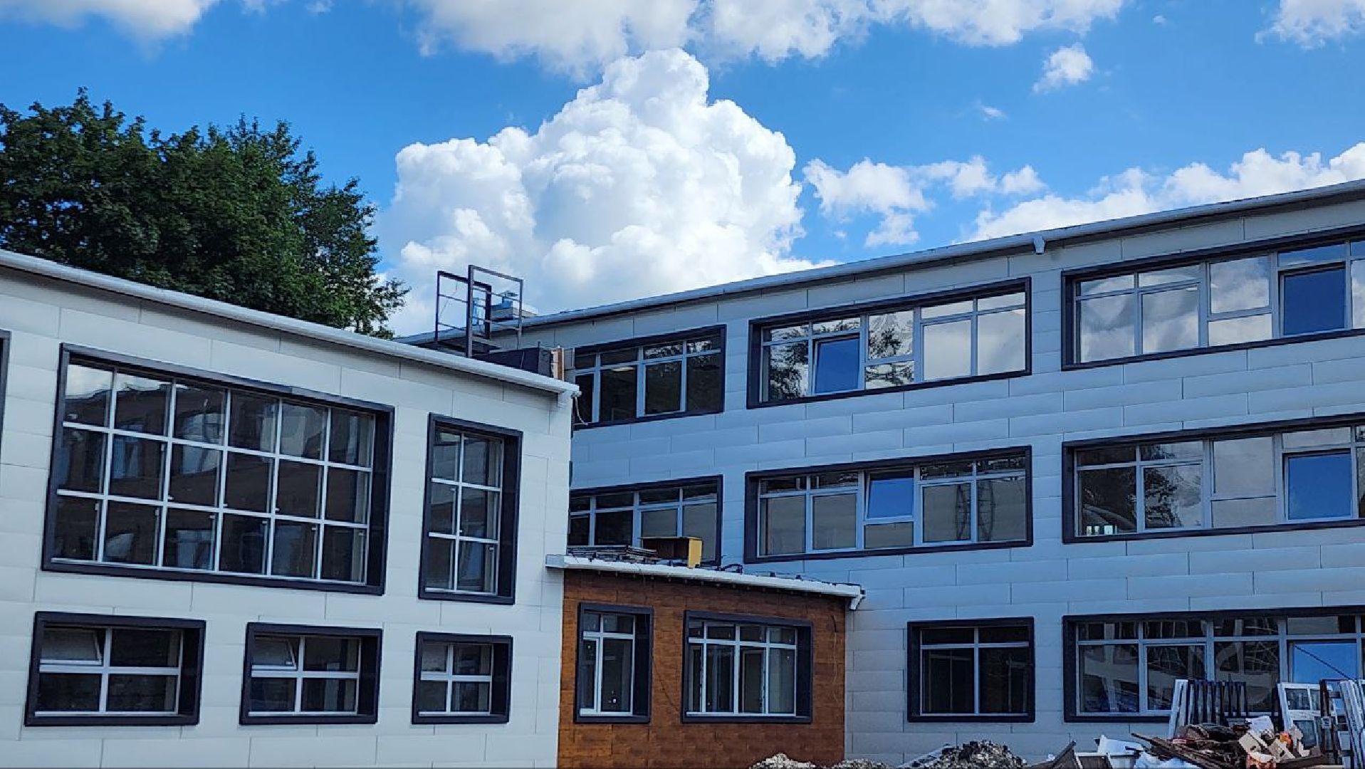 луховицы, капитальный ремонт школы во фруктовой, фруктовая,