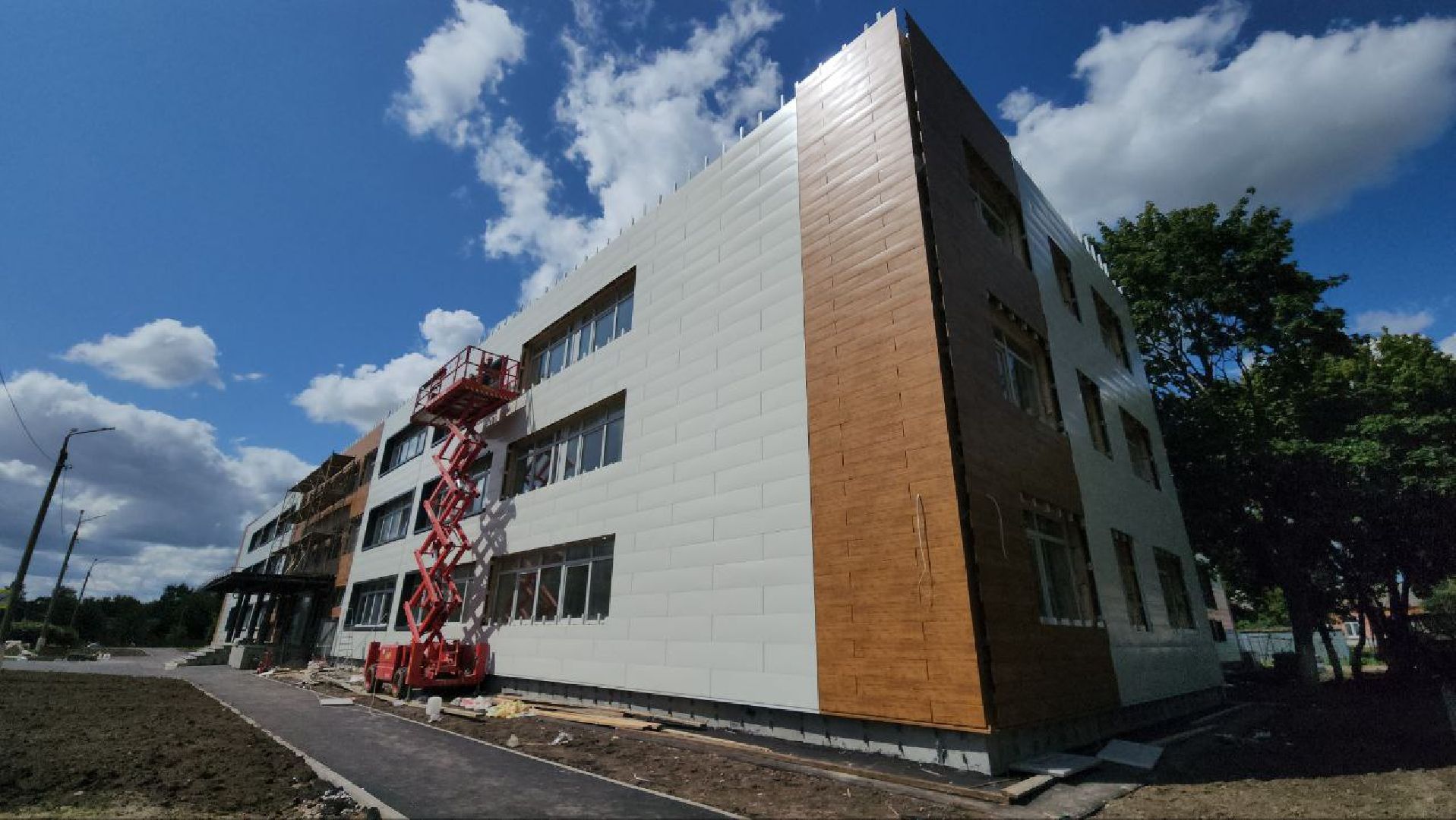 луховицы, капитальный ремонт школы во фруктовой, фруктовая,