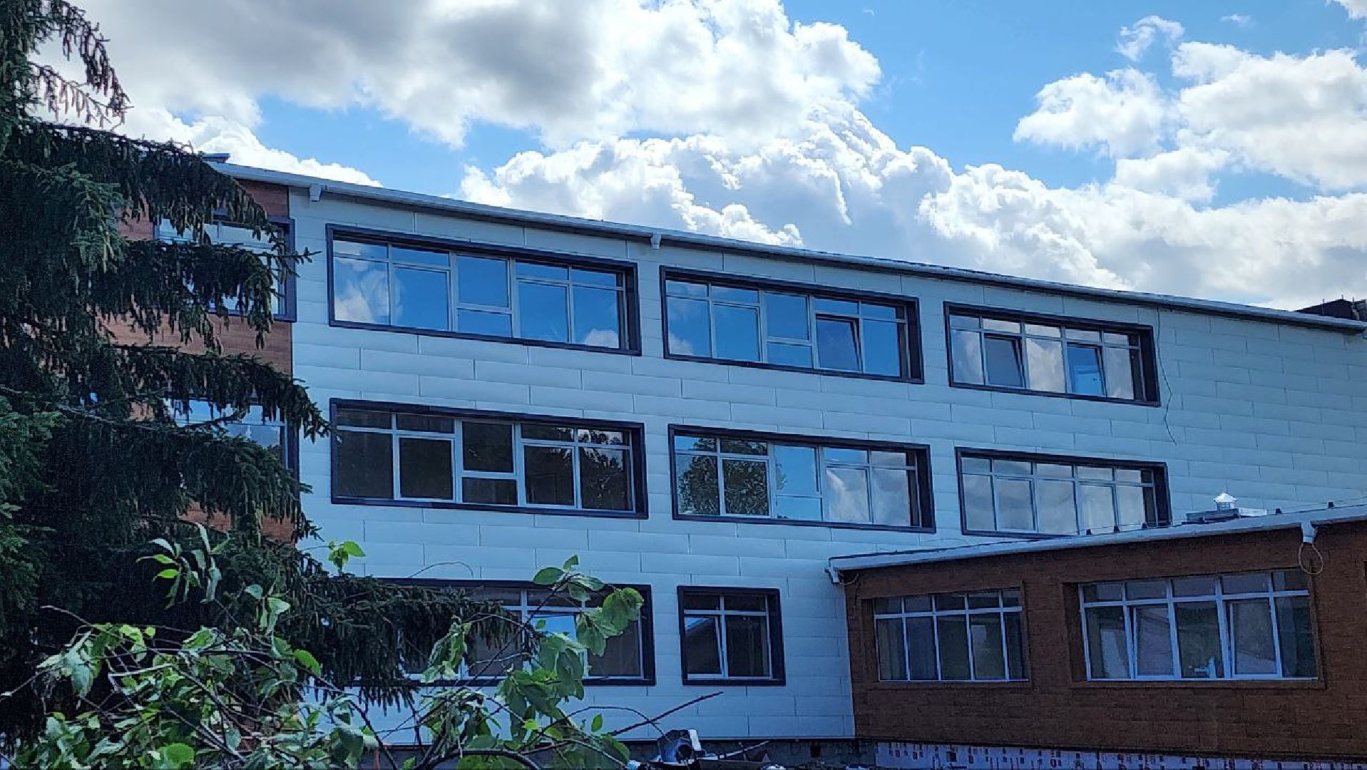 луховицы, капитальный ремонт школы во фруктовой, фруктовая,