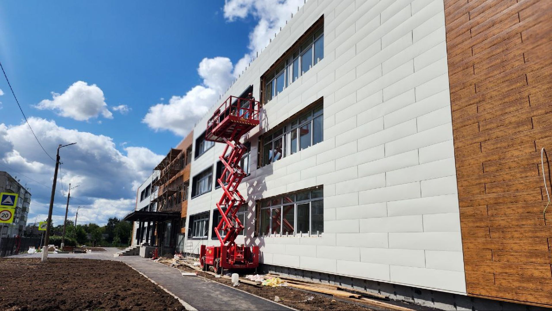 луховицы, капитальный ремонт школы во фруктовой, фруктовая,