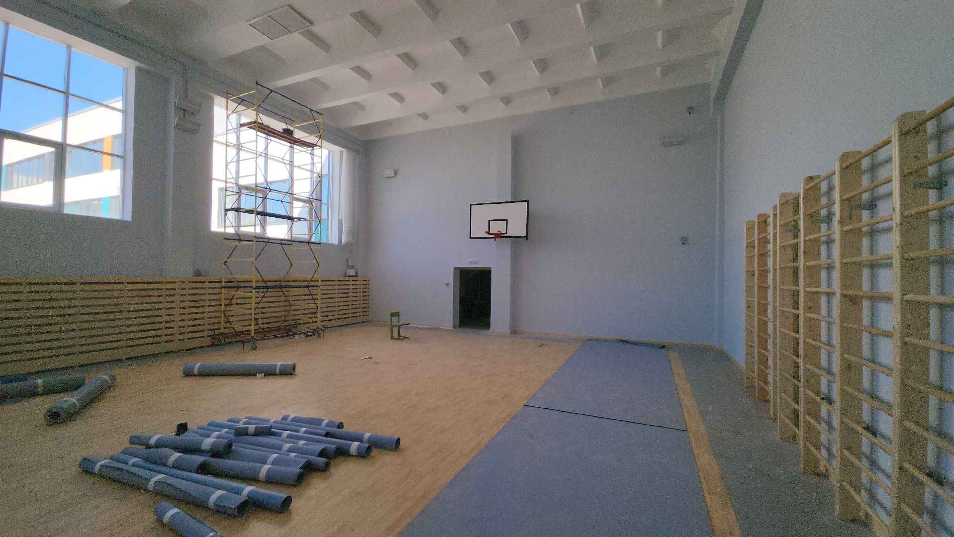 серпухов, школа 2, капитальный ремонт школы, ремонт спортзала школы, улица луначарского,