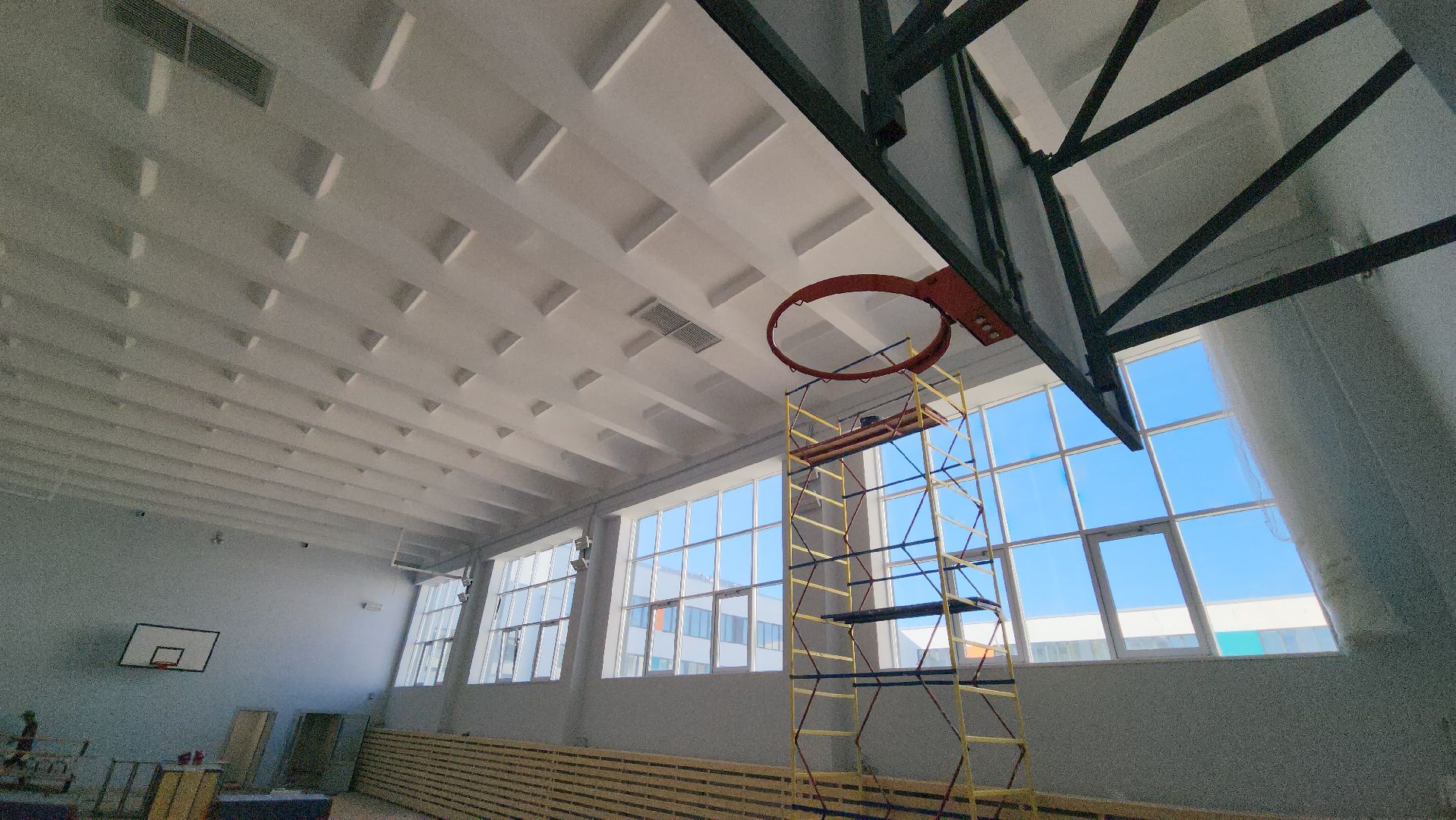 серпухов, школа 2, капитальный ремонт школы, ремонт спортзала школы, улица луначарского,