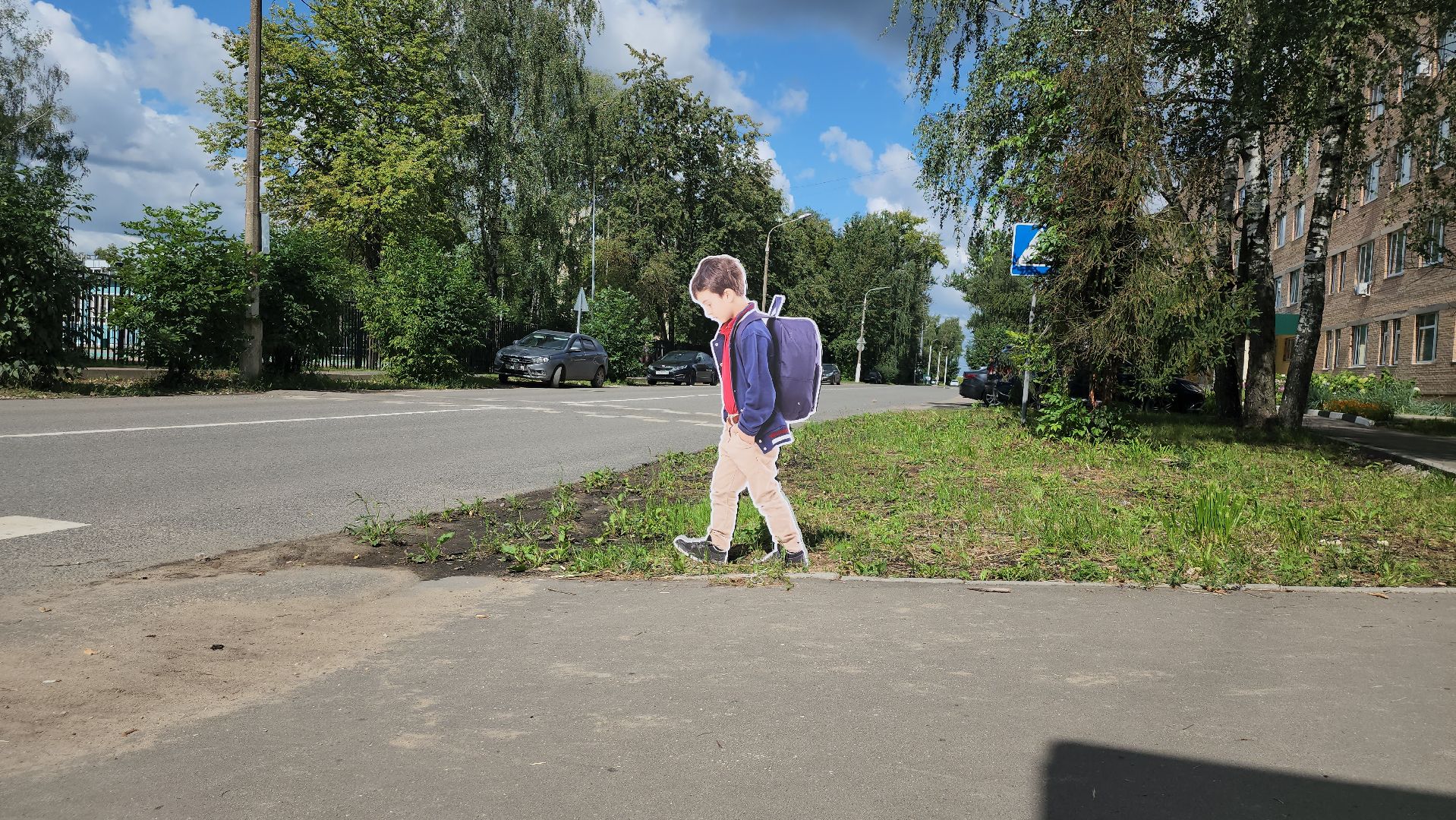 Фигуры школьников, Лосино-Петровский, безопасность детей,