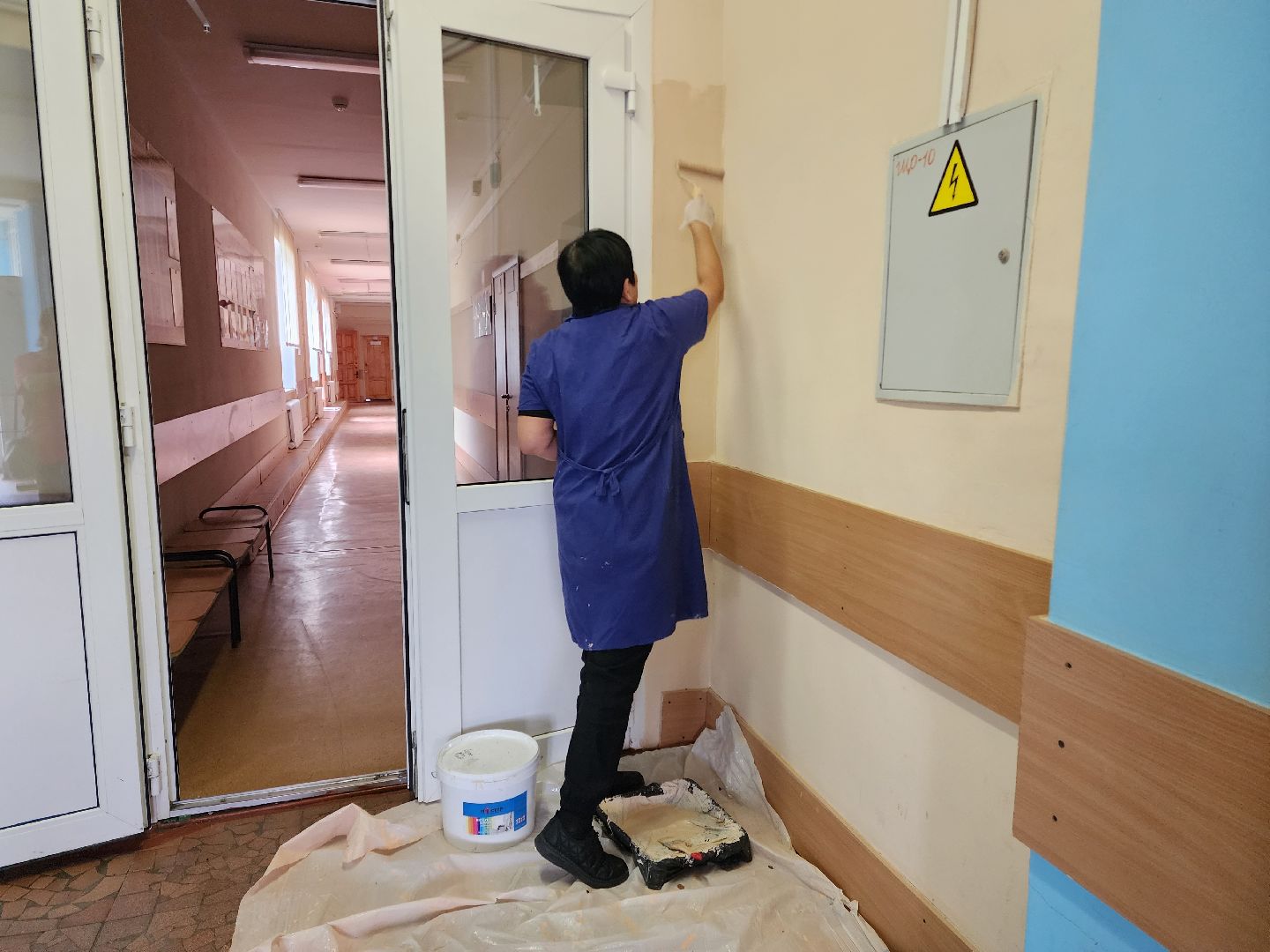 раменское, образование, ремонт образовательных учреждений округа, благоустройство территории второго здания гжельской школы,