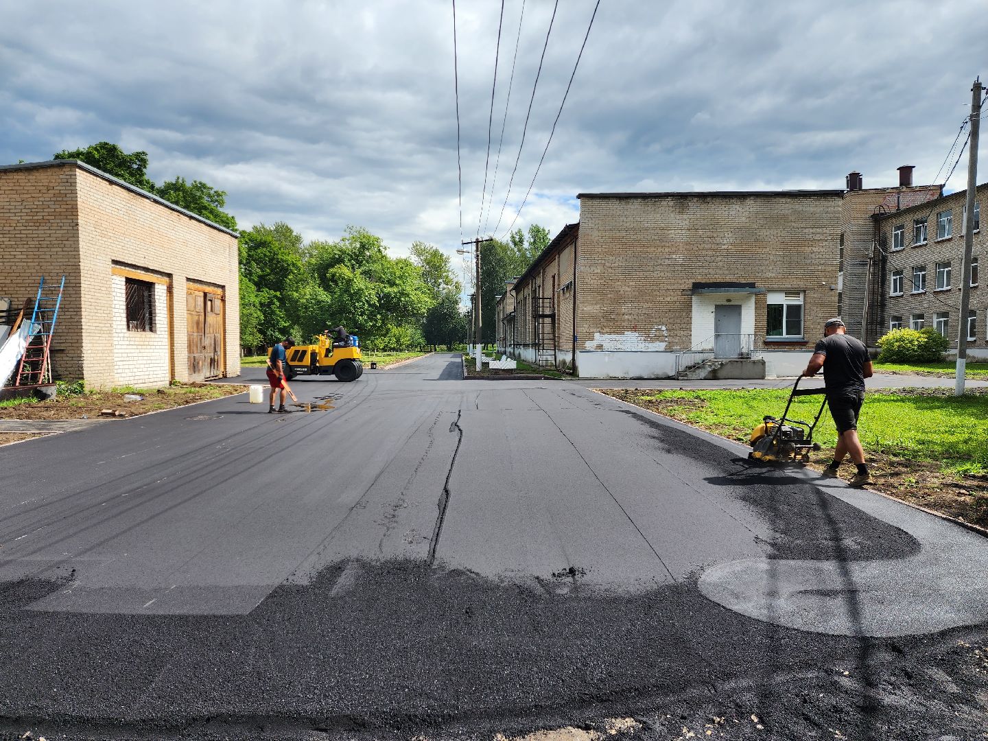 раменское, образование, ремонт образовательных учреждений округа, благоустройство территории второго здания гжельской школы,
