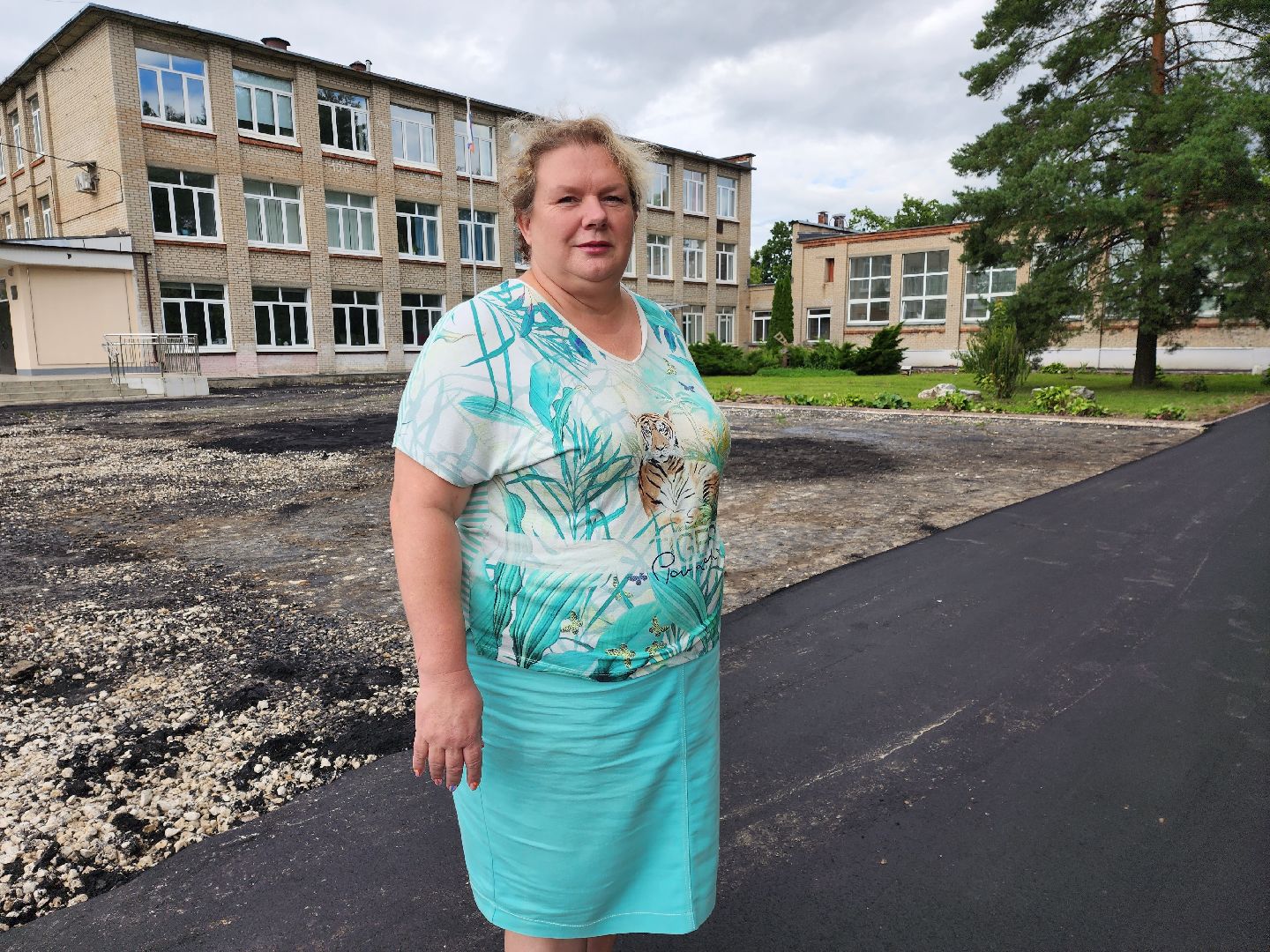 раменское, образование, ремонт образовательных учреждений округа, благоустройство территории второго здания гжельской школы,