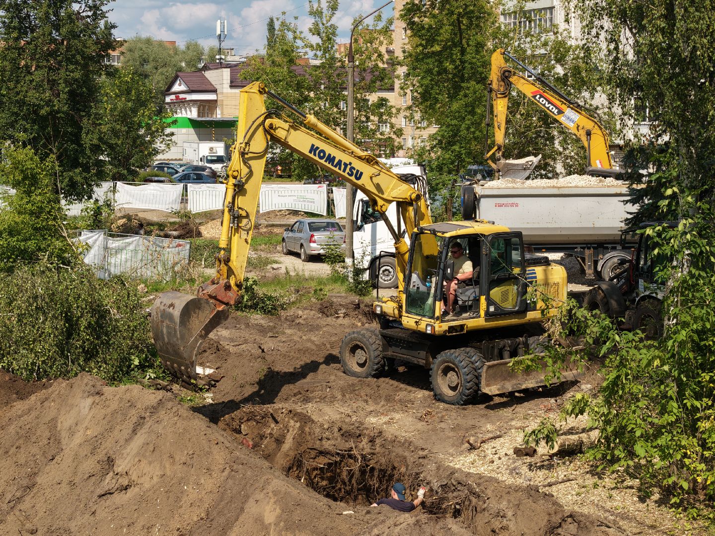 видео с коптера, парк в орехово-зуево, благоустройство орехово-зуево,