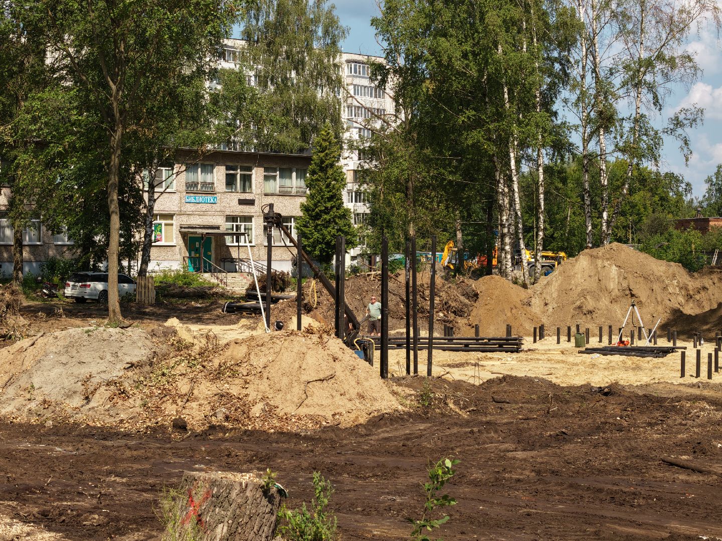 видео с коптера, парк в орехово-зуево, благоустройство орехово-зуево,