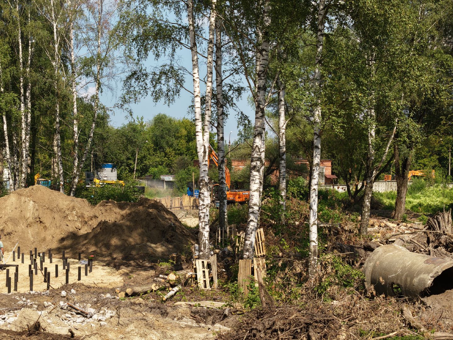 видео с коптера, парк в орехово-зуево, благоустройство орехово-зуево,