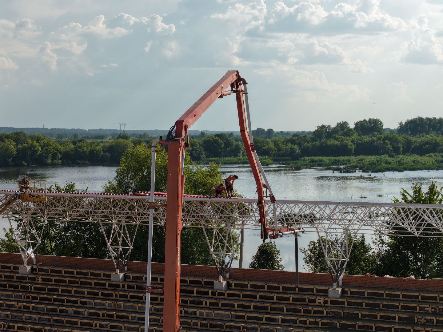 видео с коптера, стадион торпедо, спорт в орехово-зуево,