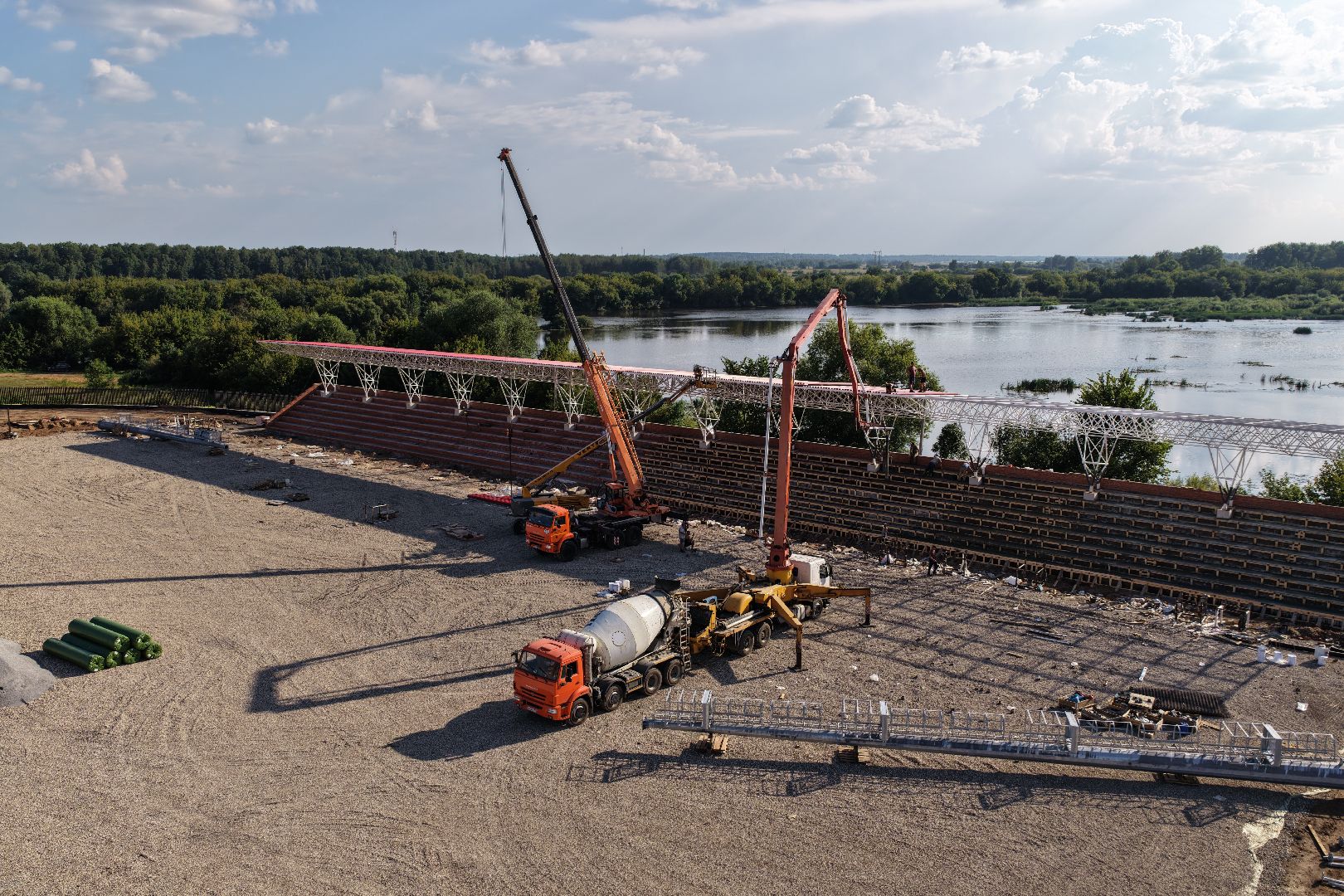 видео с коптера, стадион торпедо, спорт в орехово-зуево,