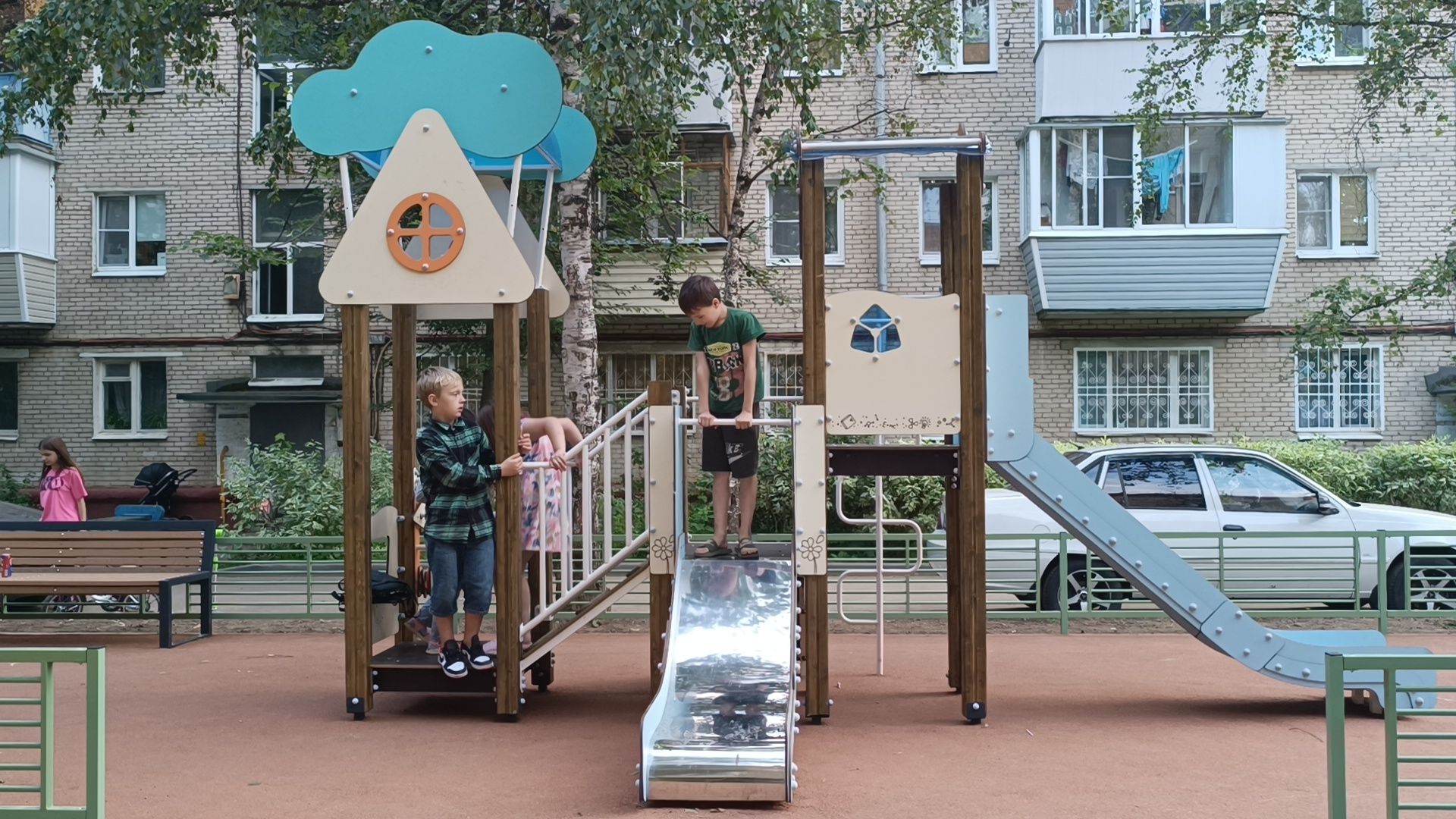 двор, лобня,детская  площадка,