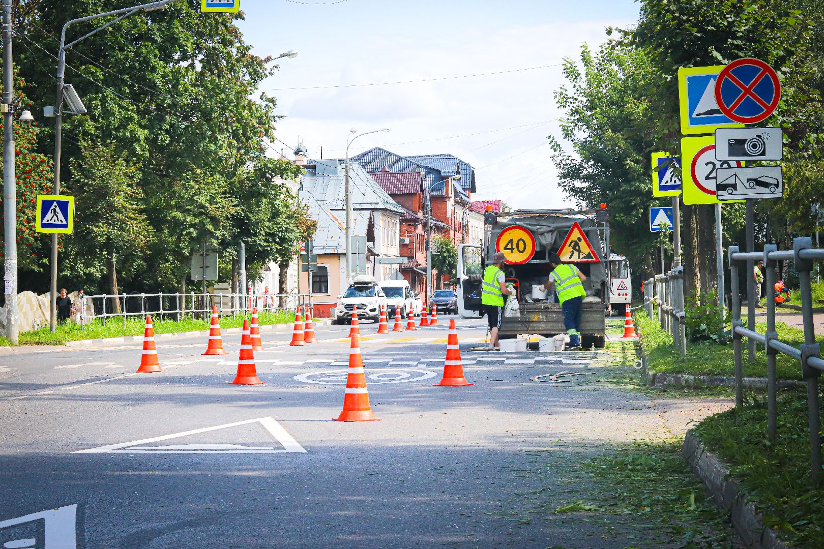 клин, общество, дороги, дорожная разметка,