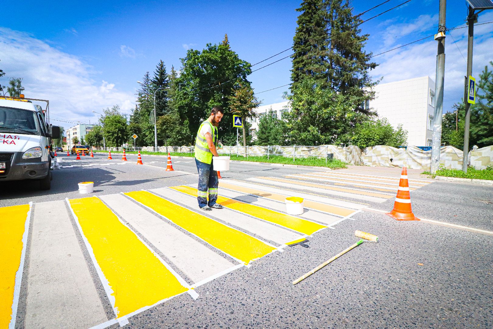 клин, общество, дороги, дорожная разметка,