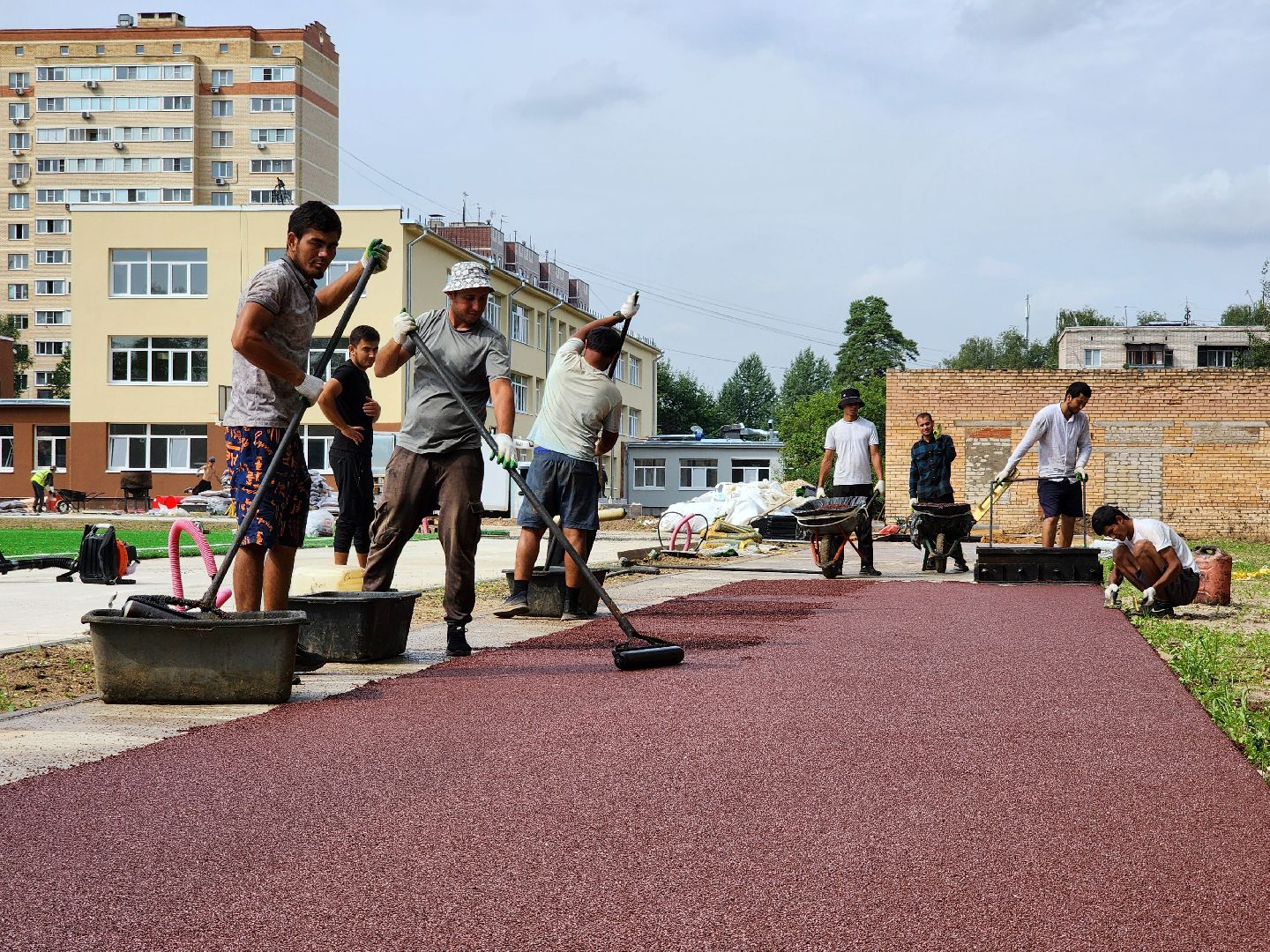 капитальный ремонт, центр образования, ремонт школы, поселок зеленый, богородский городской округ,